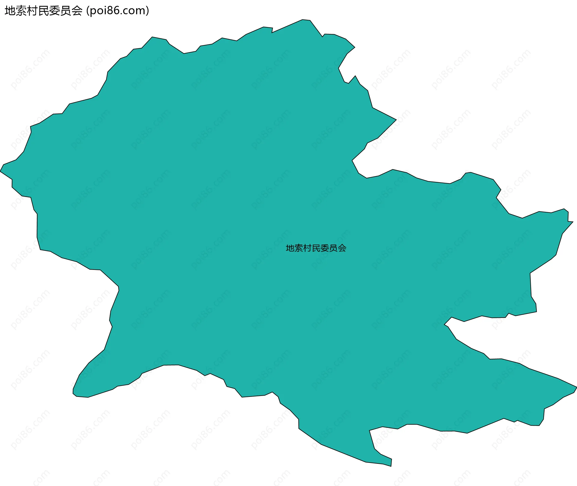 地索村民委员会边界地图