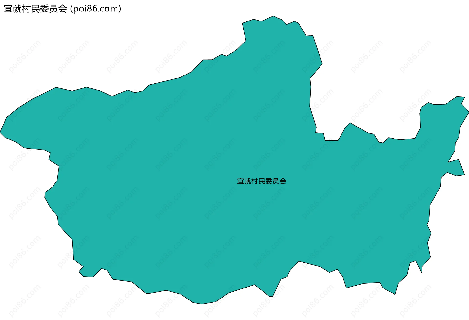 宜就村民委员会边界地图