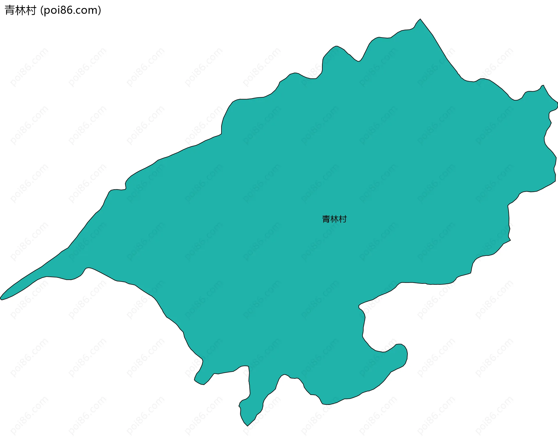 青林村边界地图