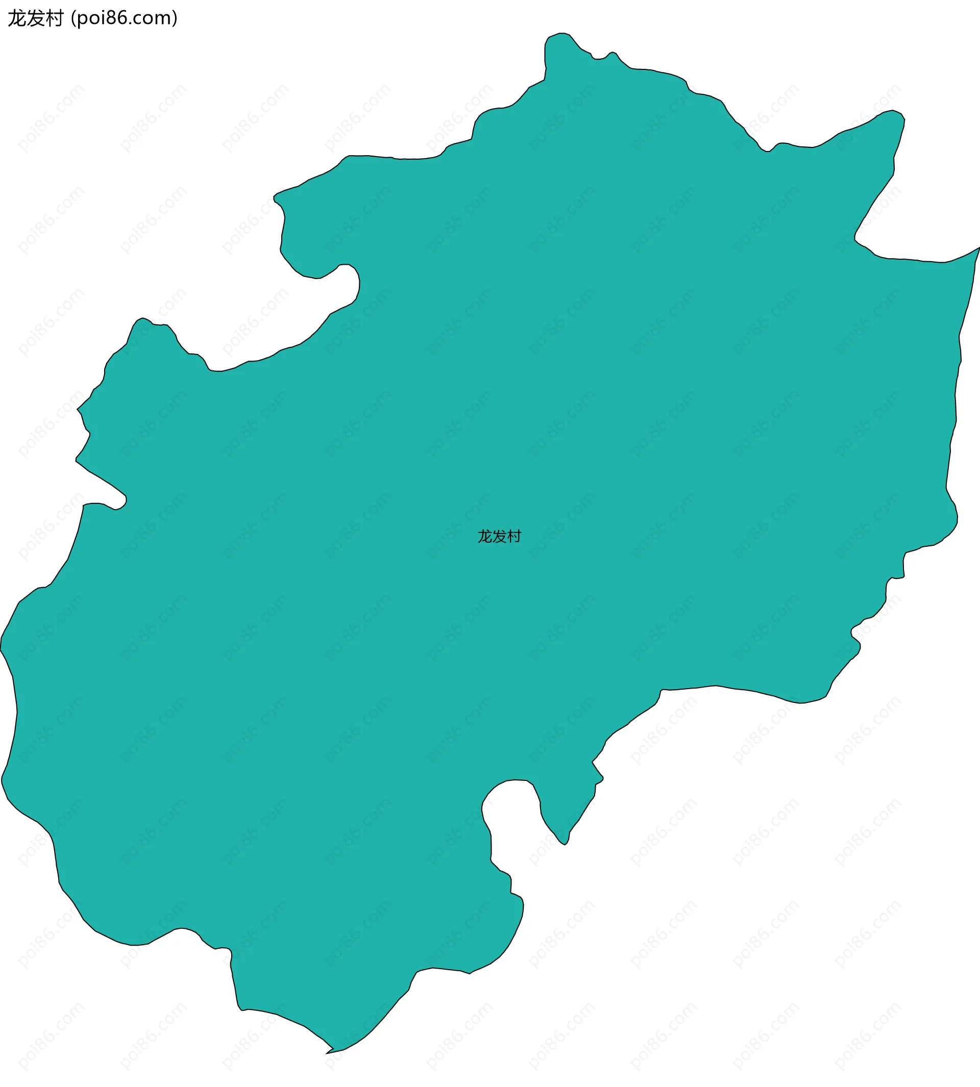 龙发村边界地图