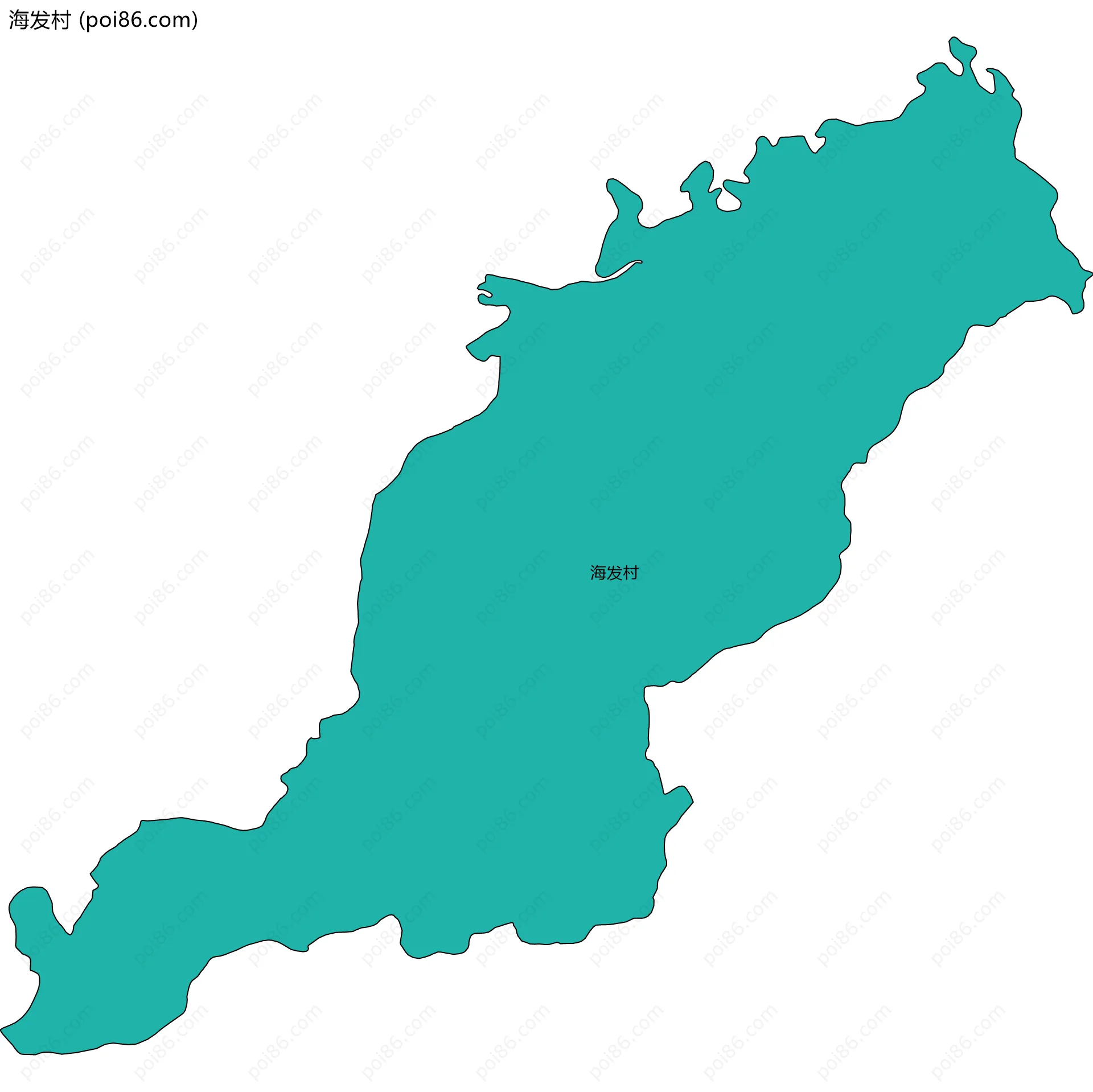 海发村边界地图