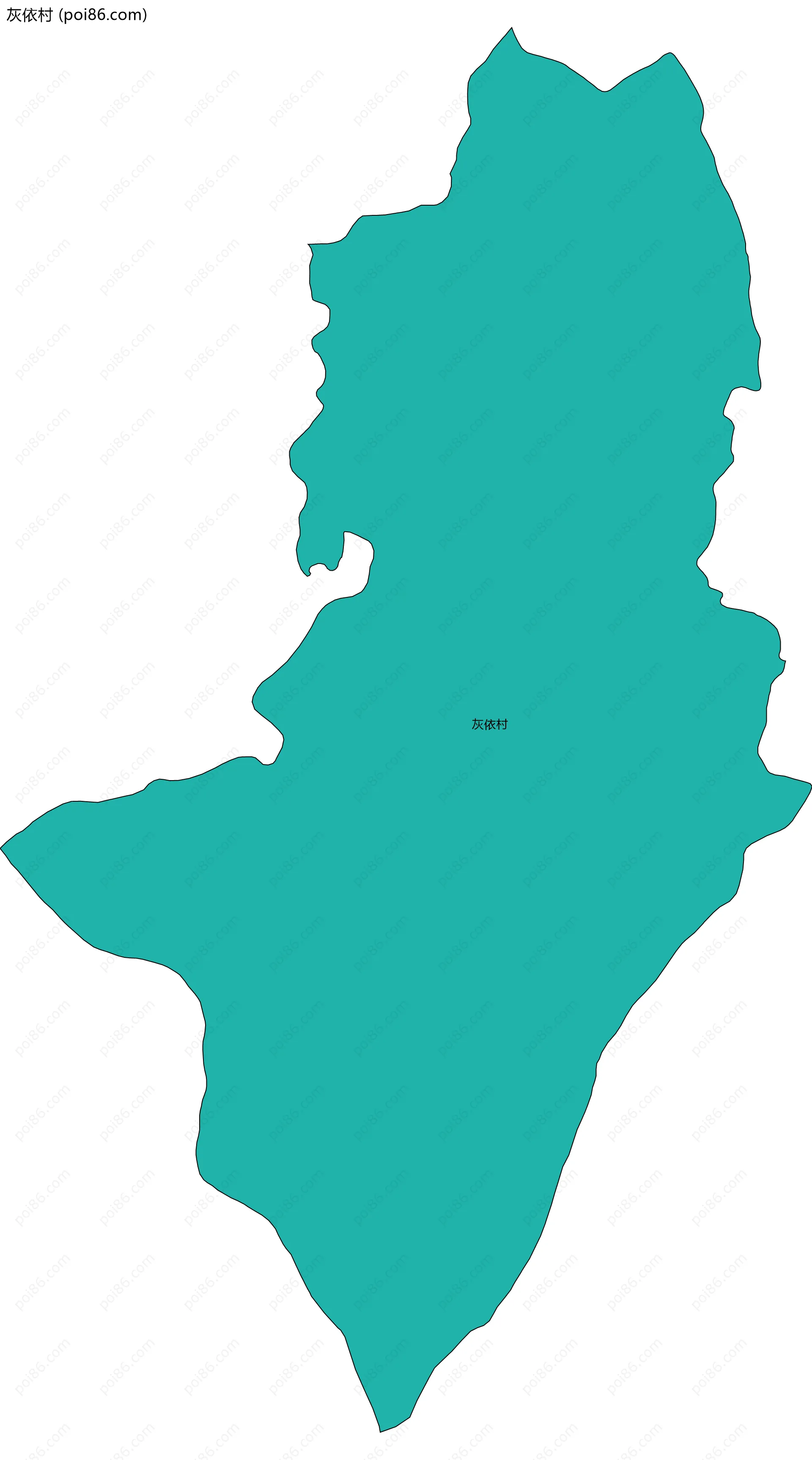 灰依村边界地图