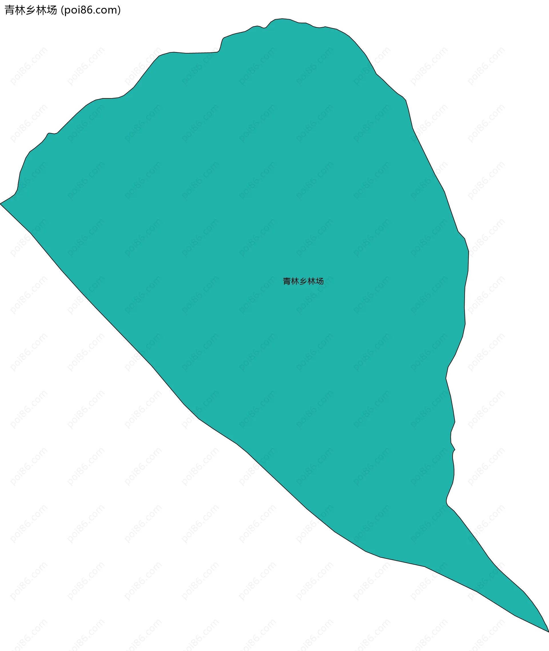 青林乡林场边界地图