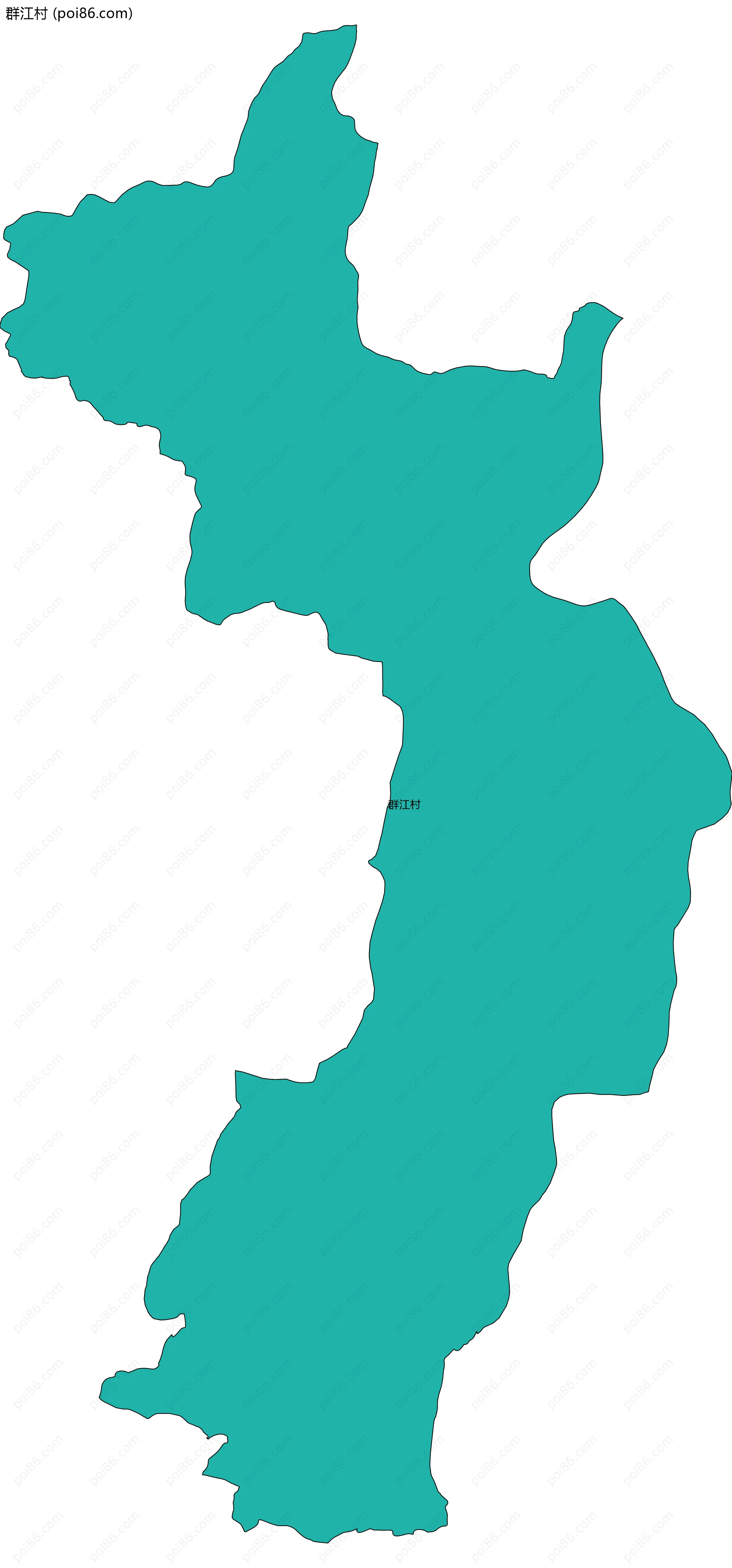 群江村边界地图