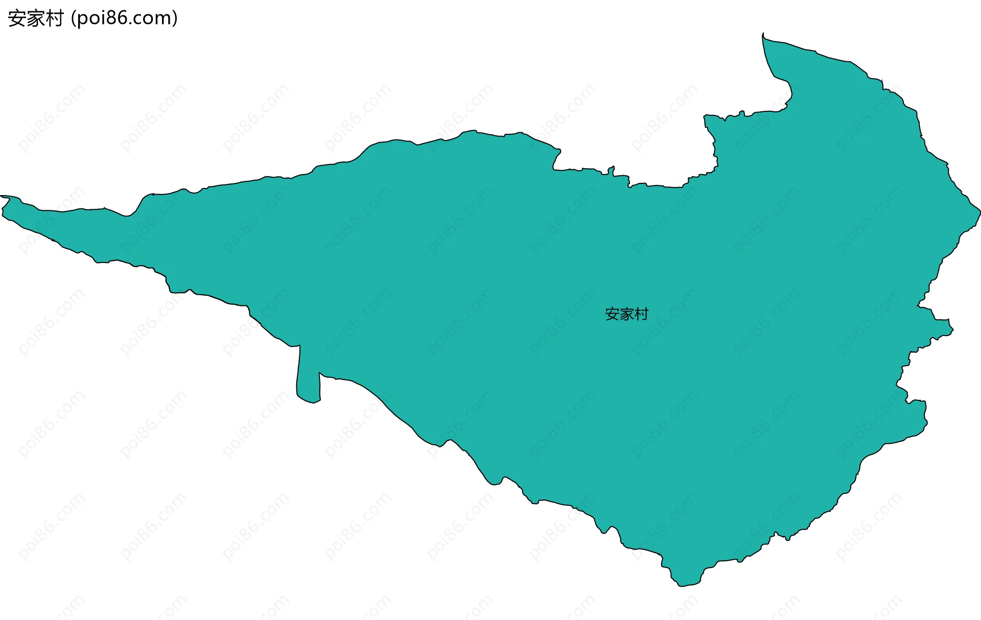 安家村边界地图