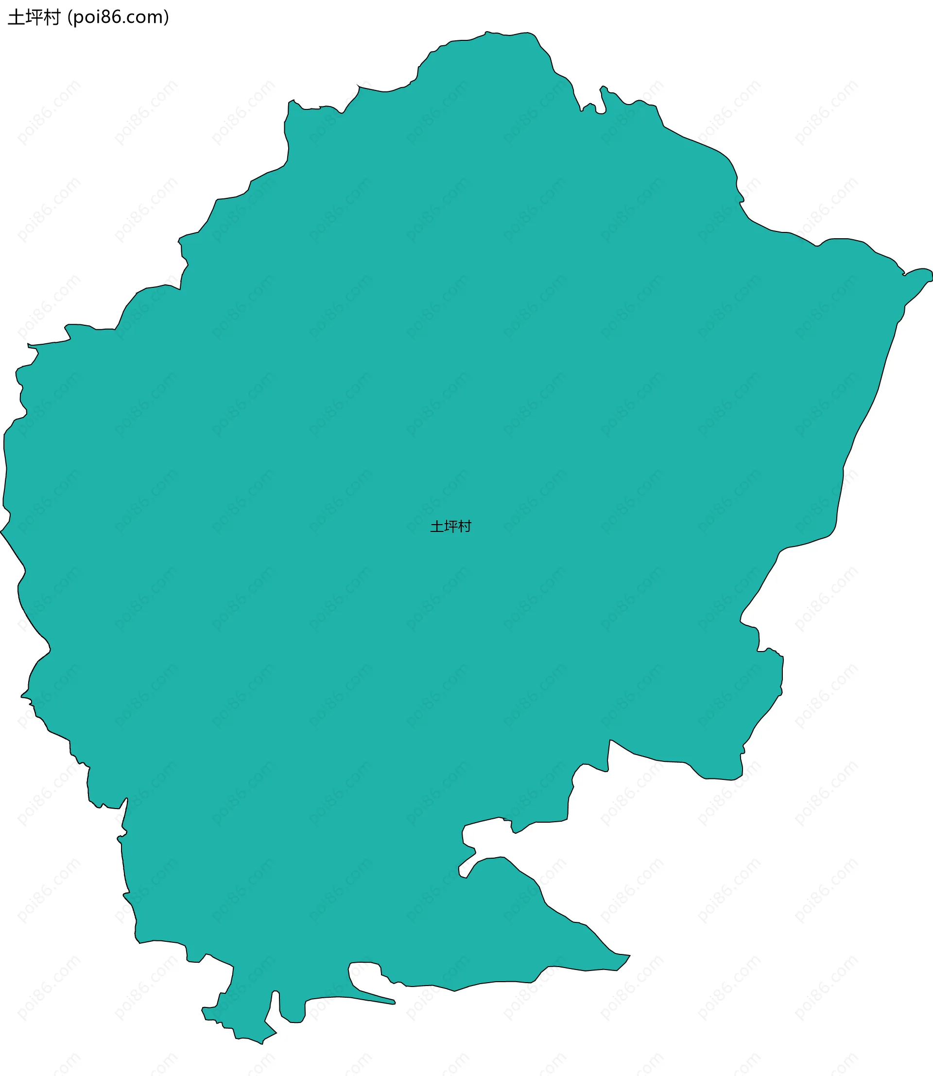 土坪村边界地图