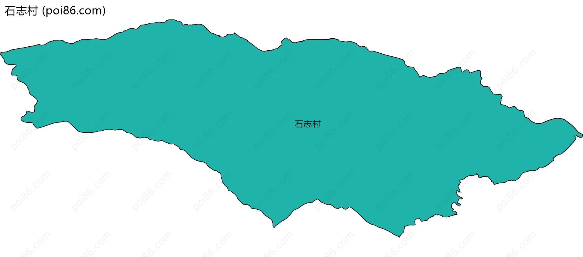 石志村边界地图