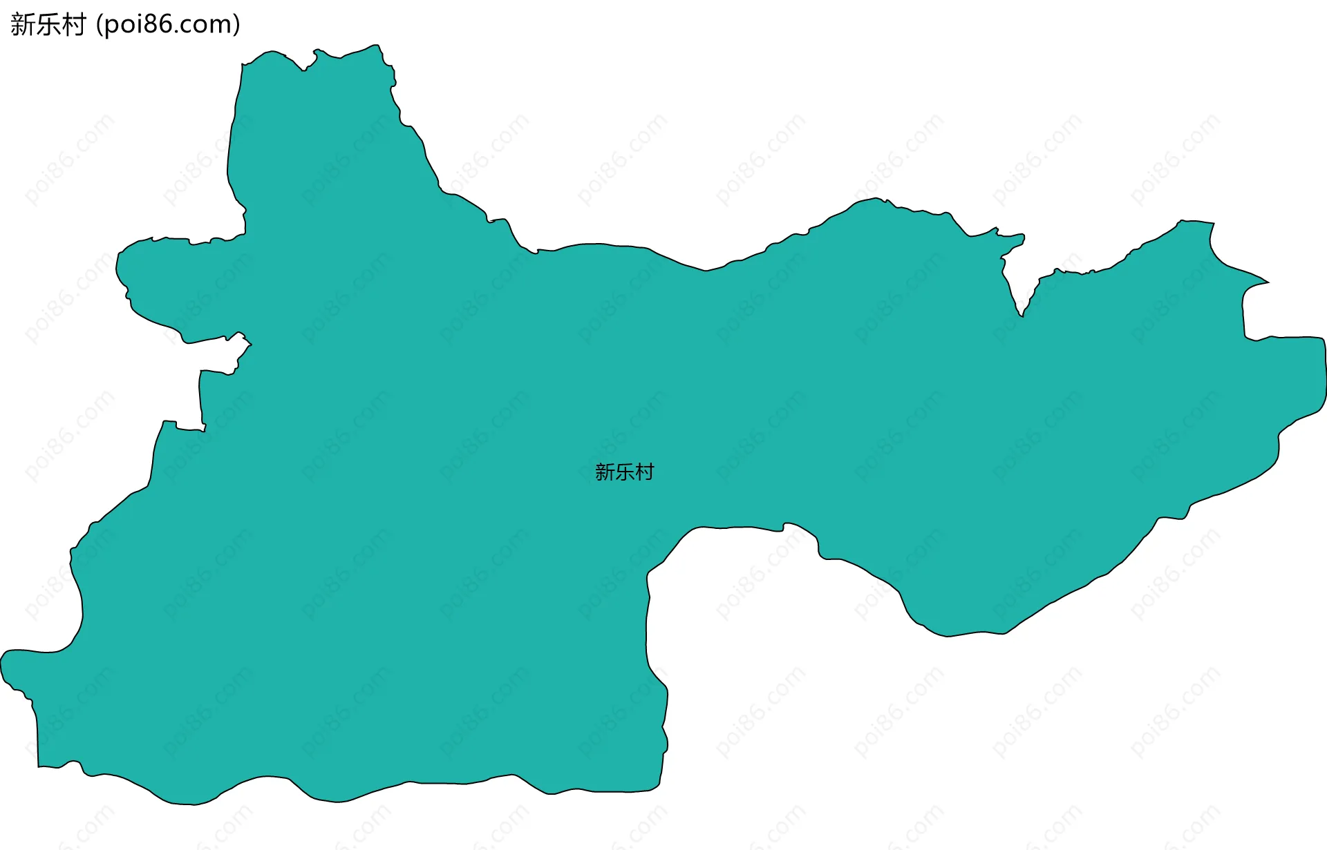 新乐村边界地图