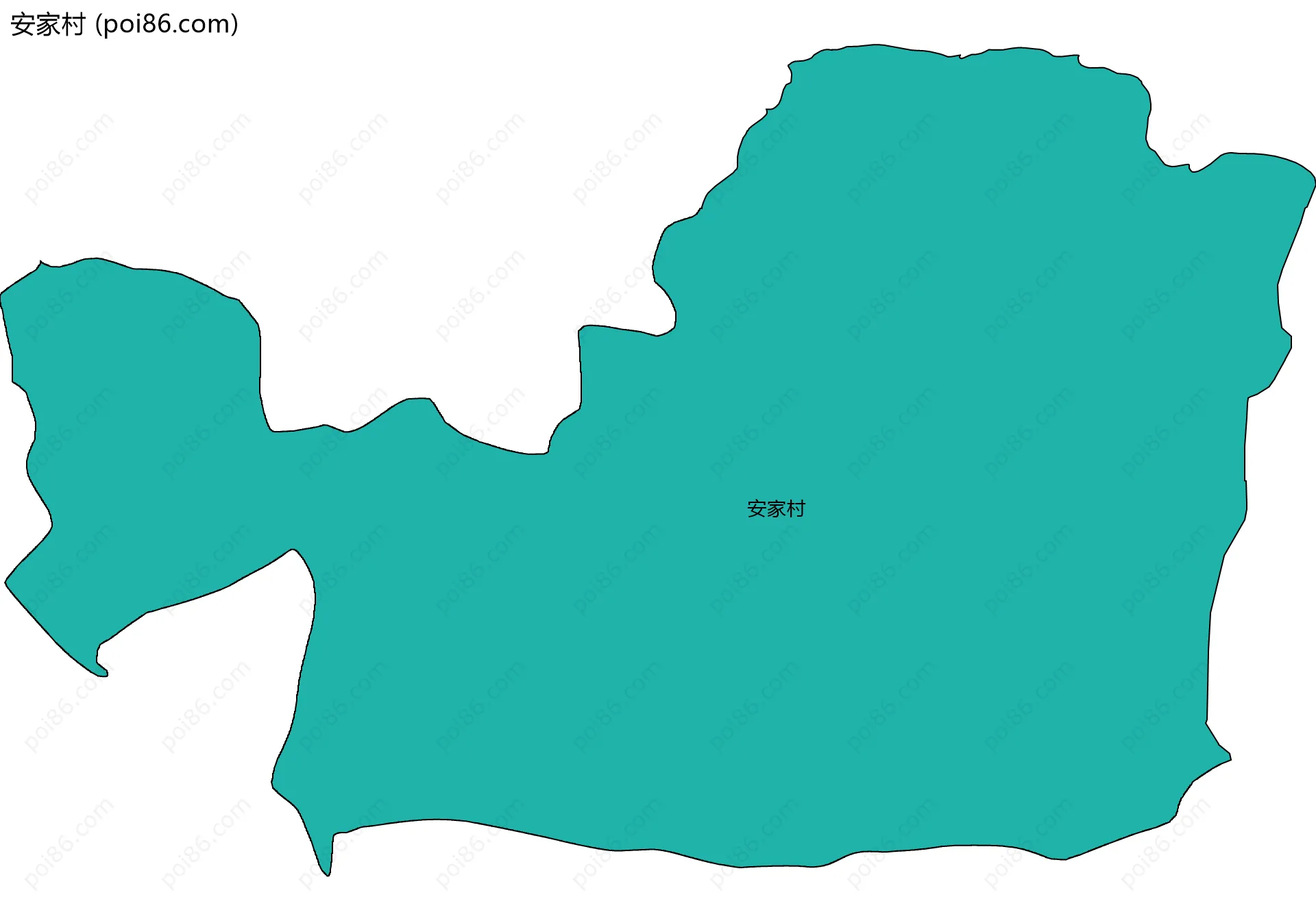 安家村边界地图