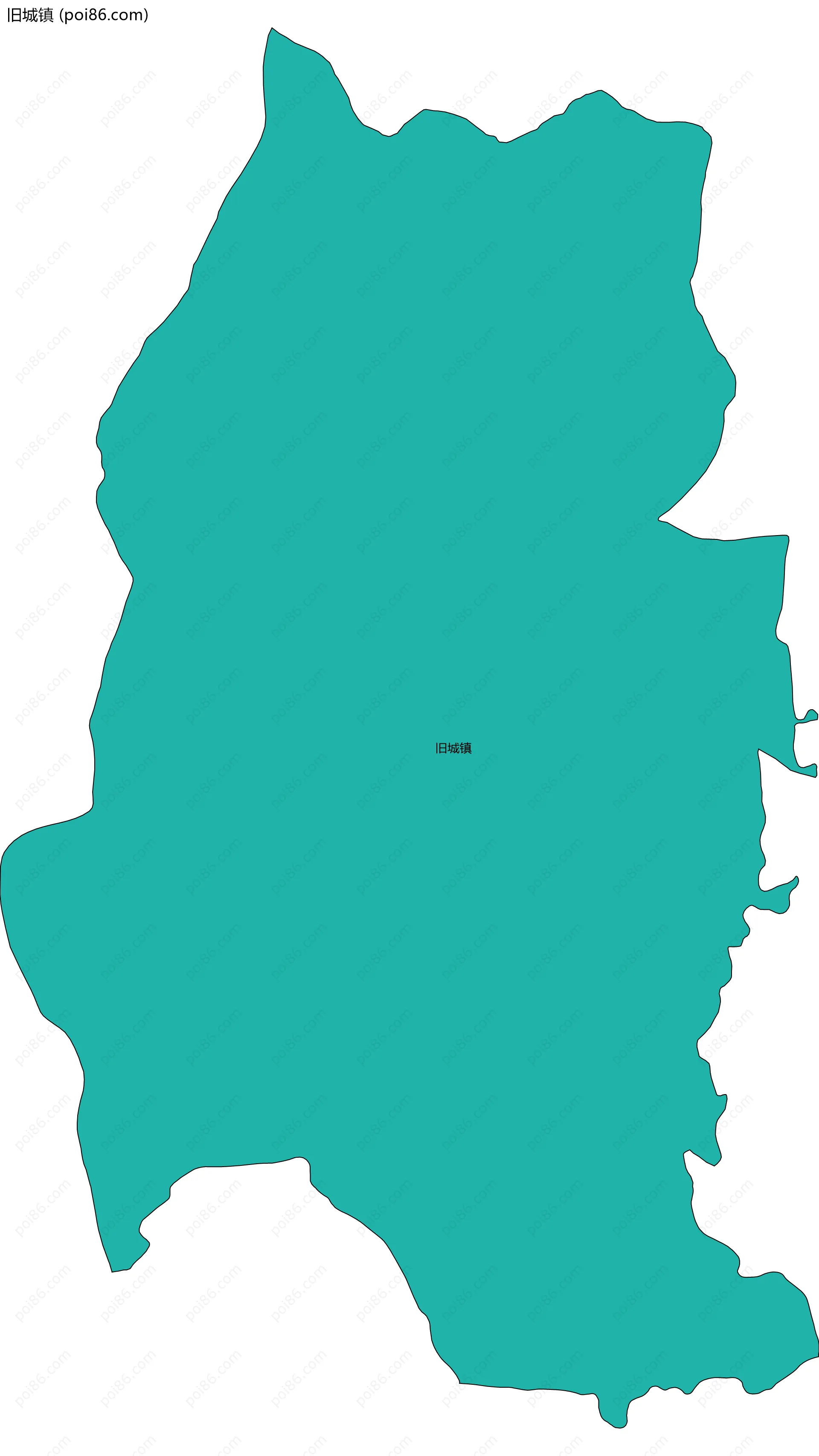 旧城镇边界地图