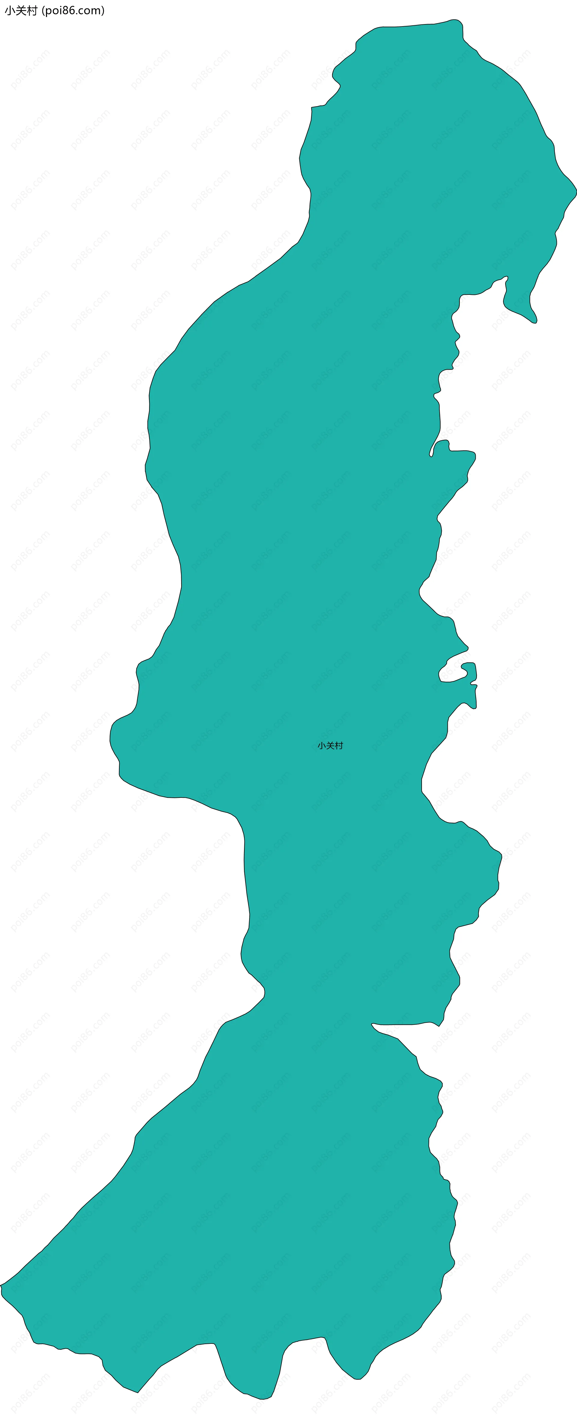 小关村边界地图