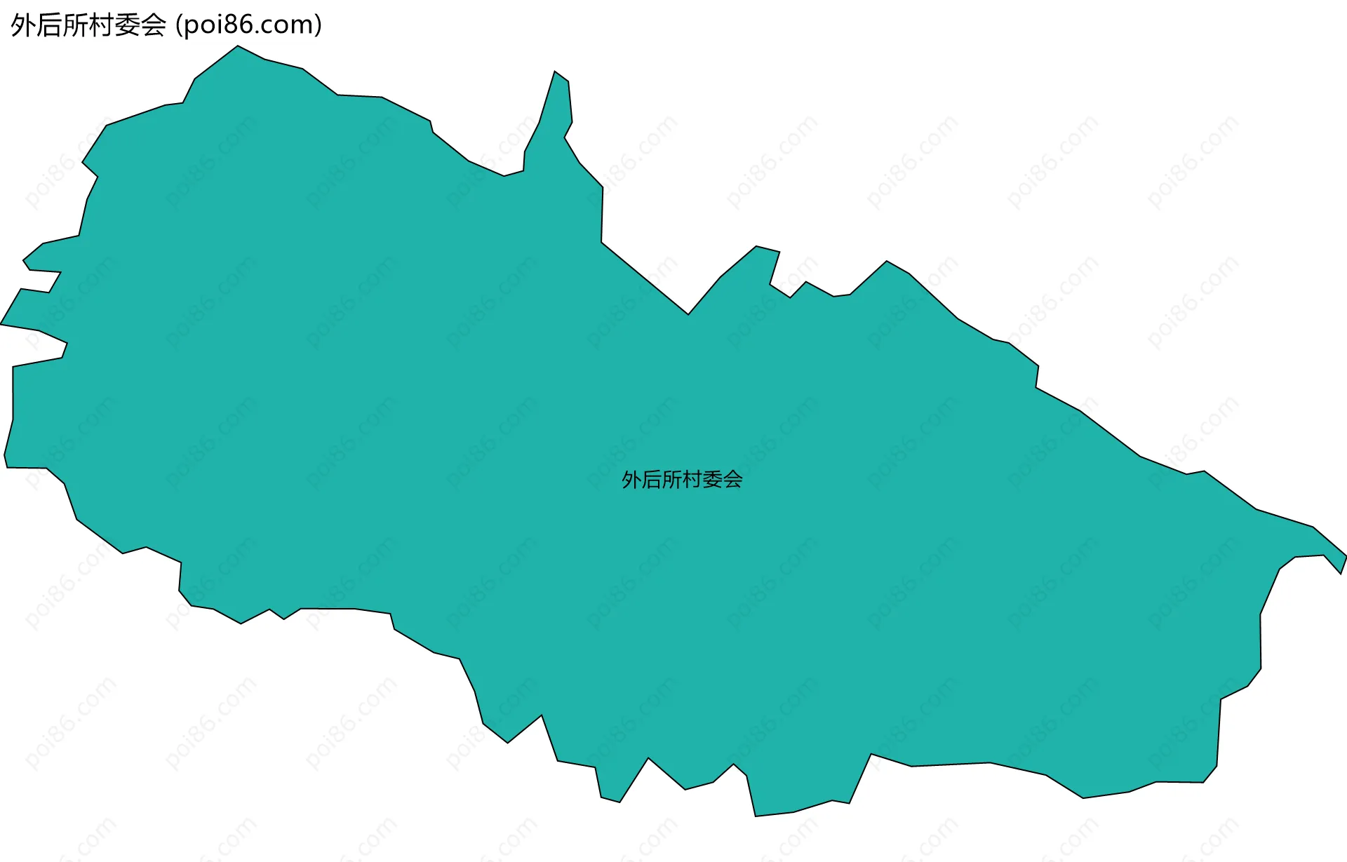 外后所村委会边界地图