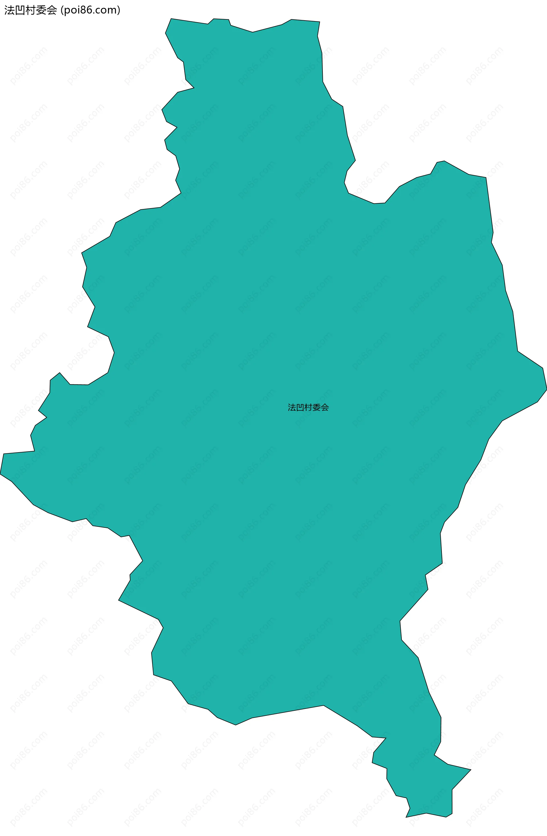 法凹村委会边界地图