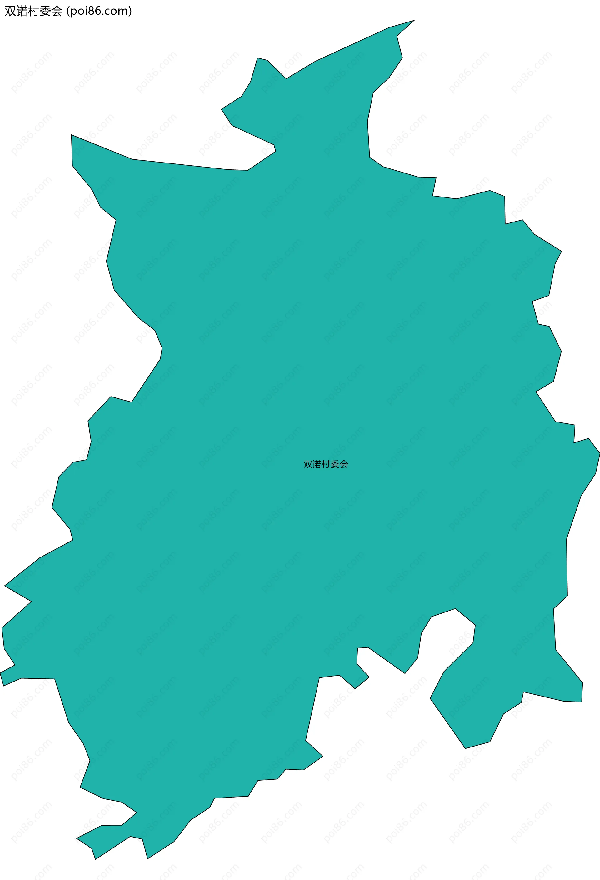 双诺村委会边界地图