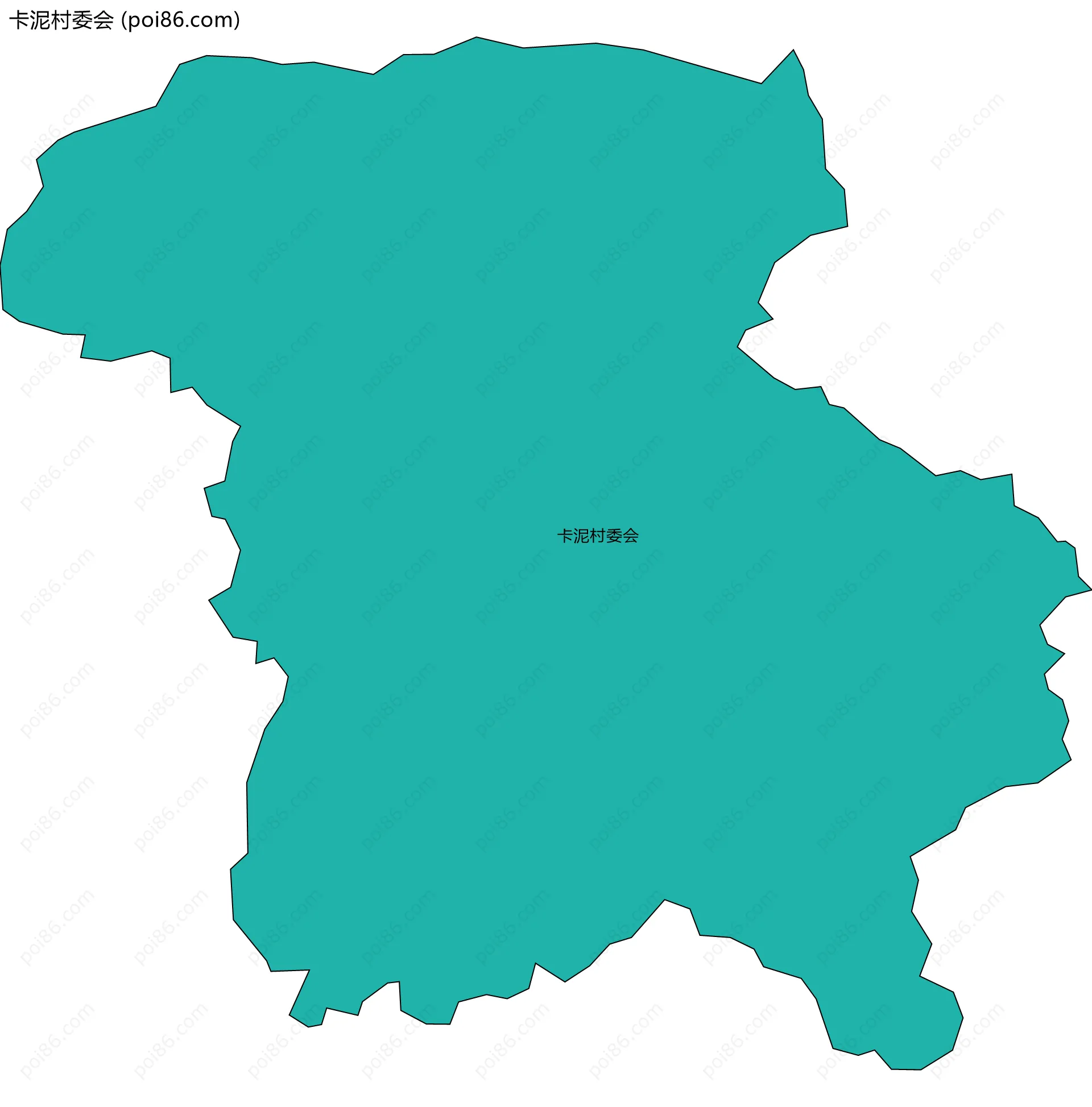 卡泥村委会边界地图