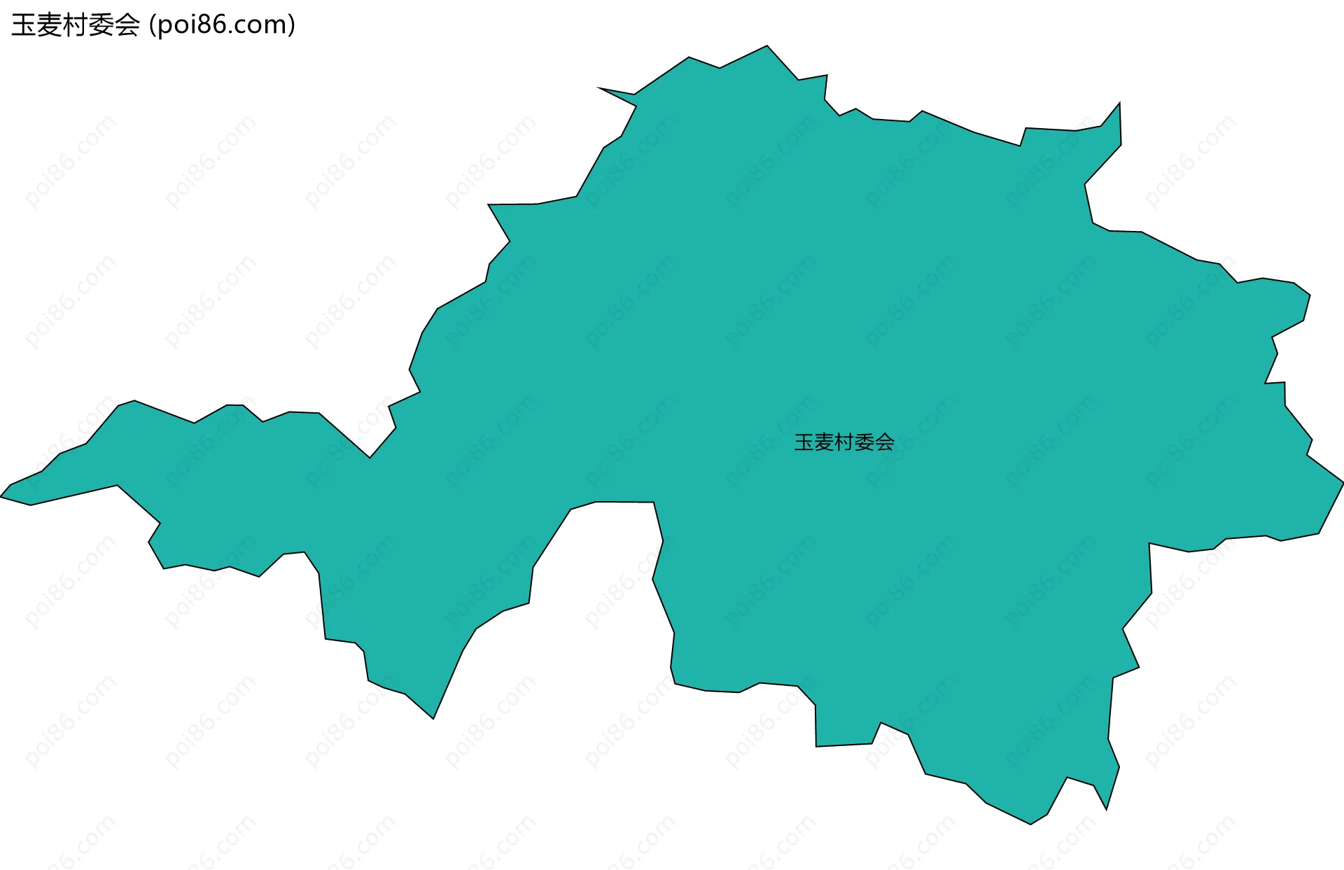 玉麦村委会边界地图