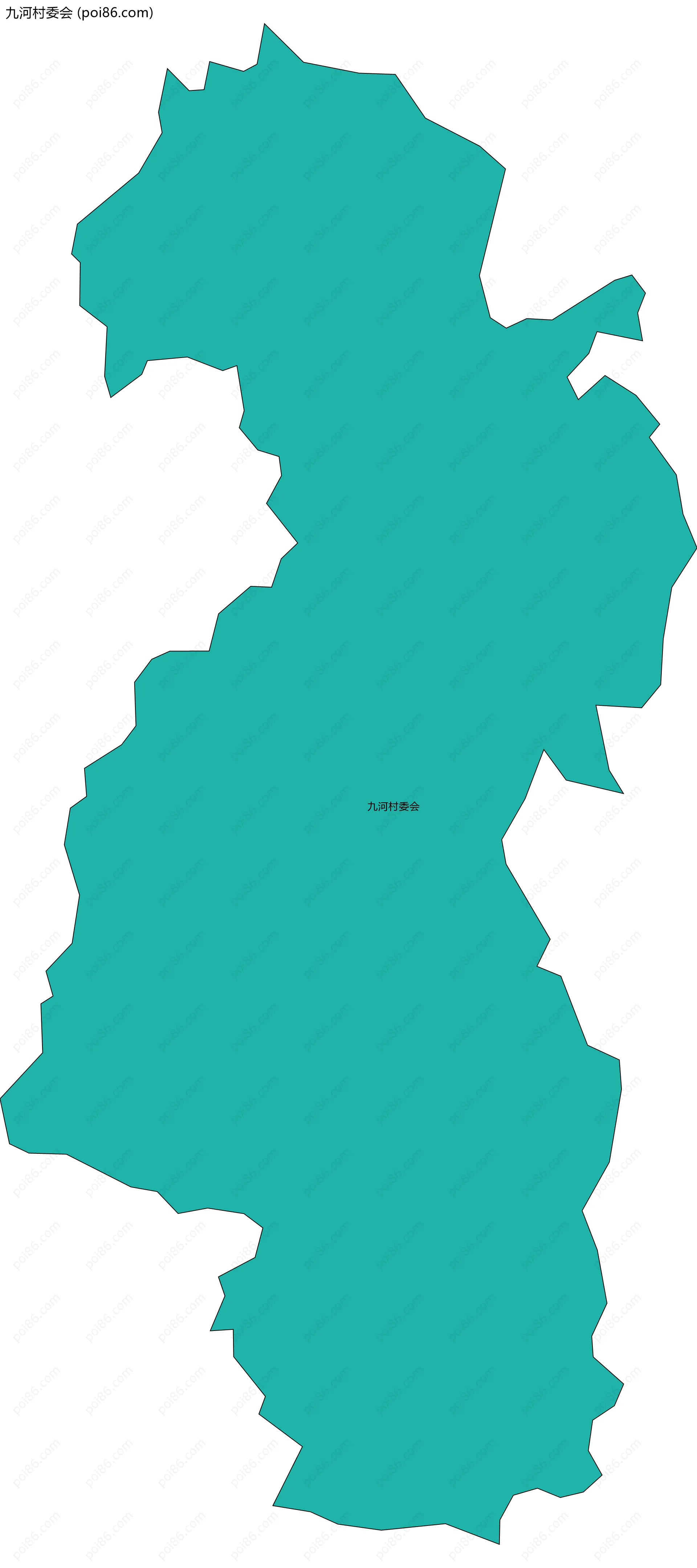 九河村委会边界地图