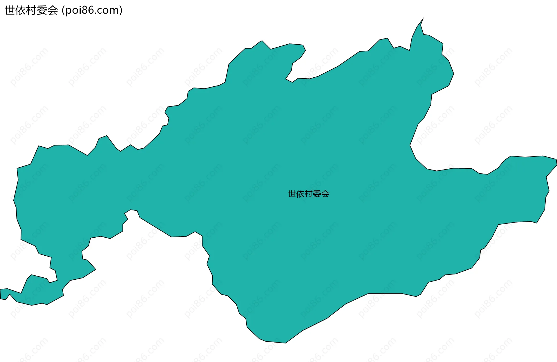 世依村委会边界地图