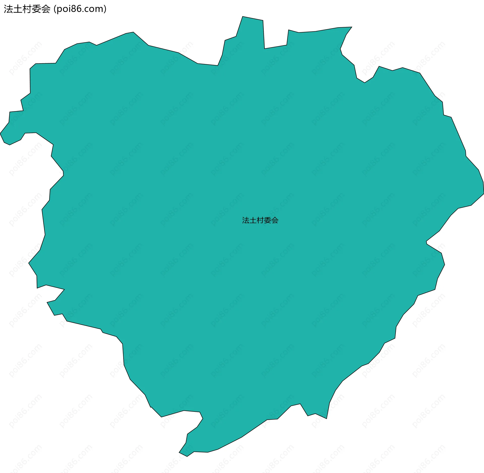 法土村委会边界地图