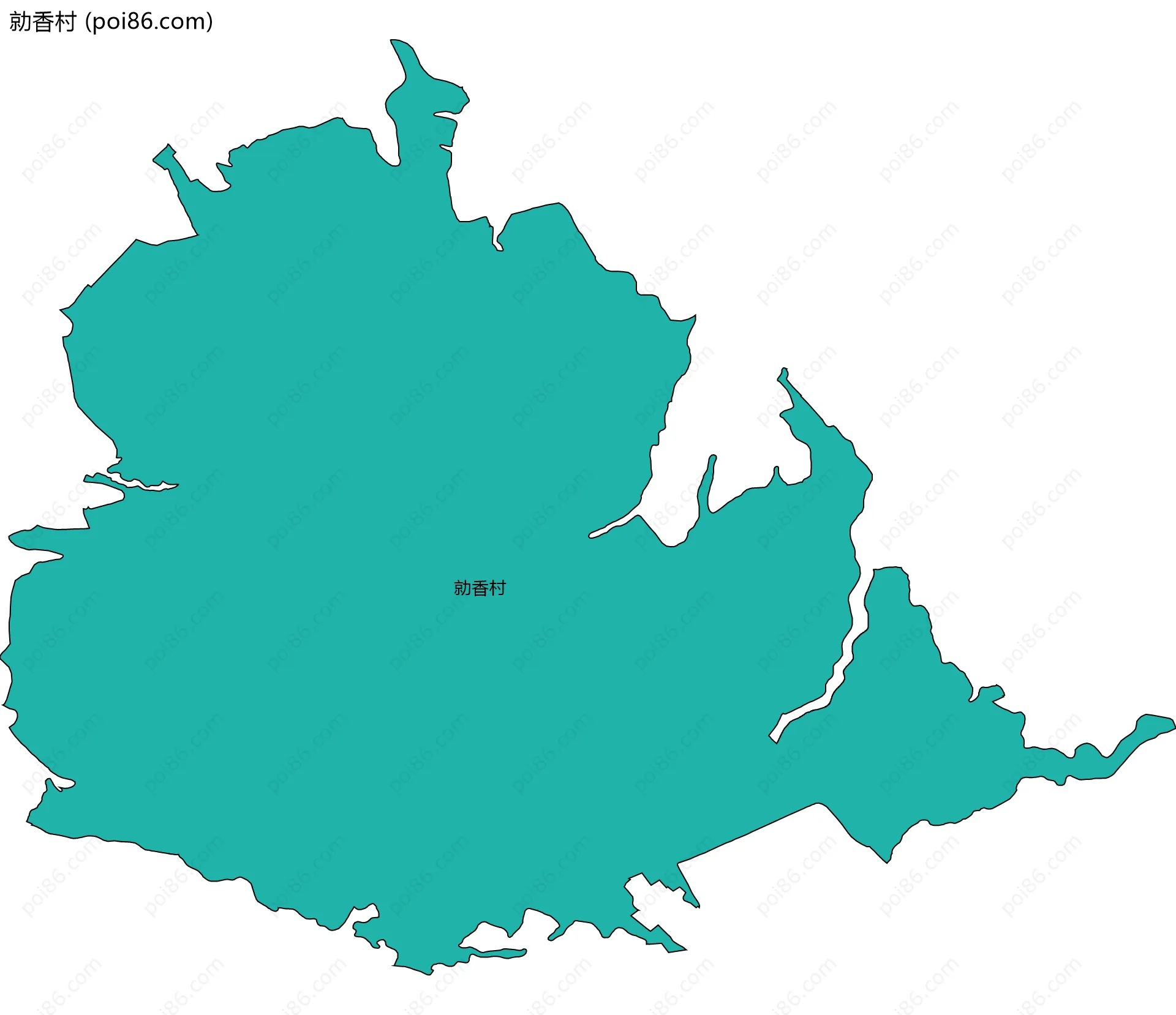 勍香村边界地图