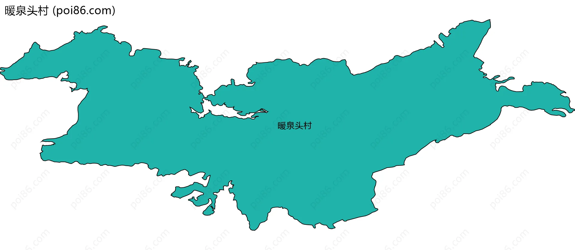 暖泉头村边界地图