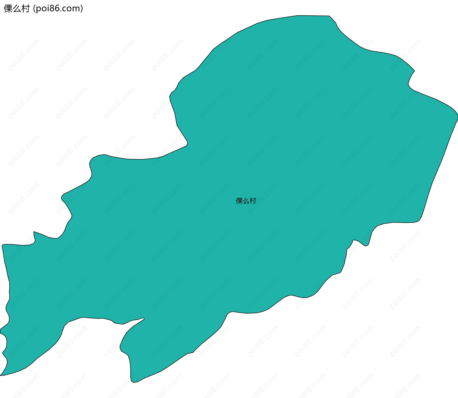 倮么村边界地图