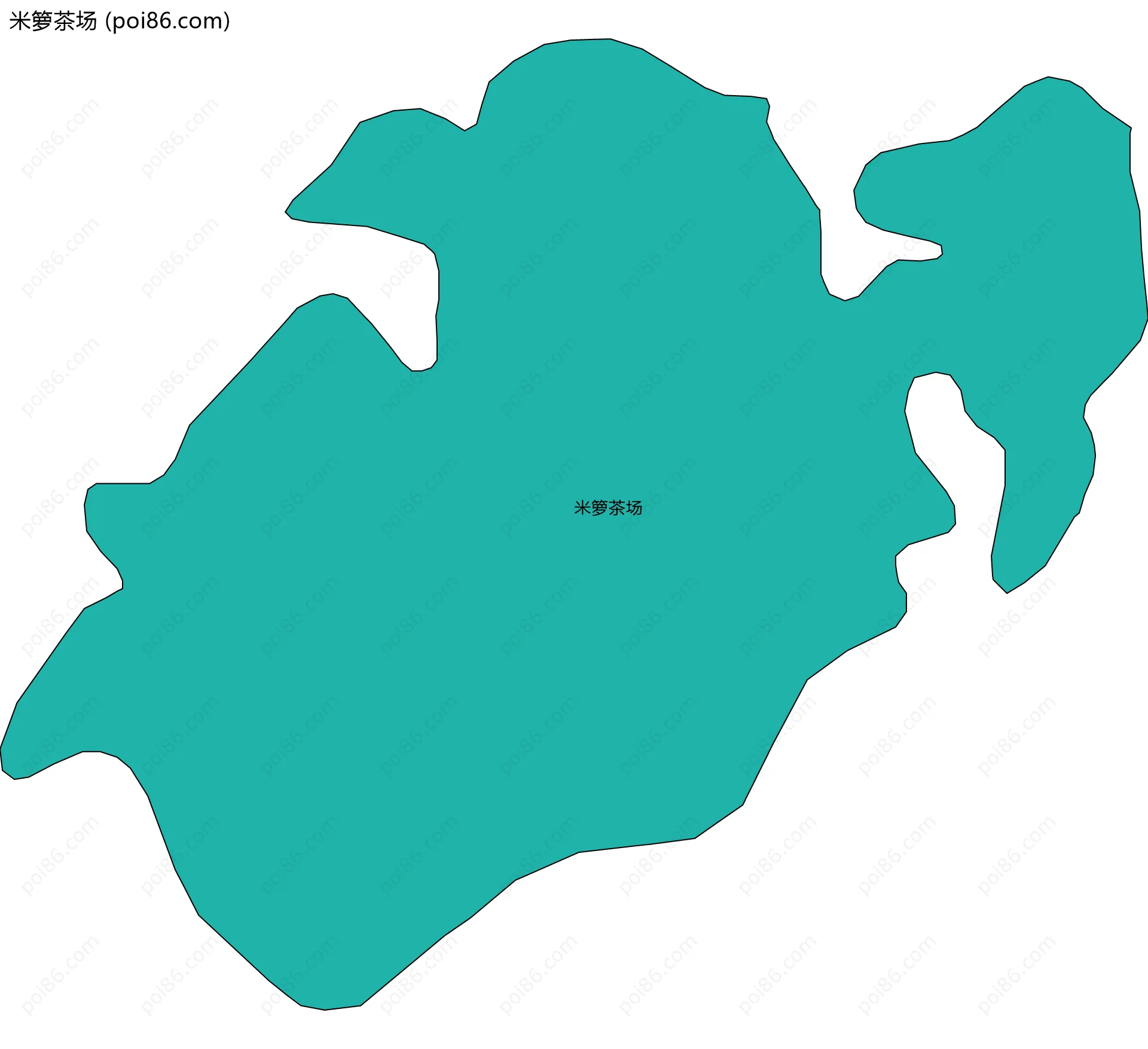 米箩茶场边界地图