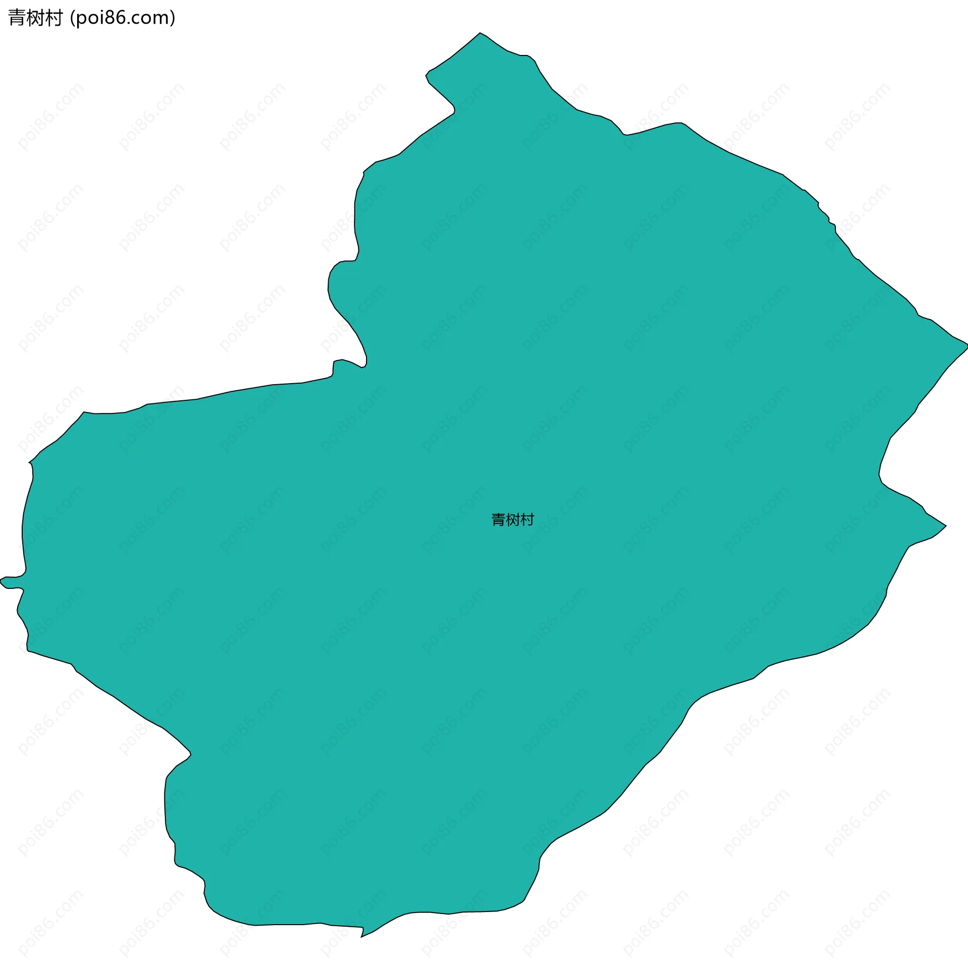 青树村边界地图