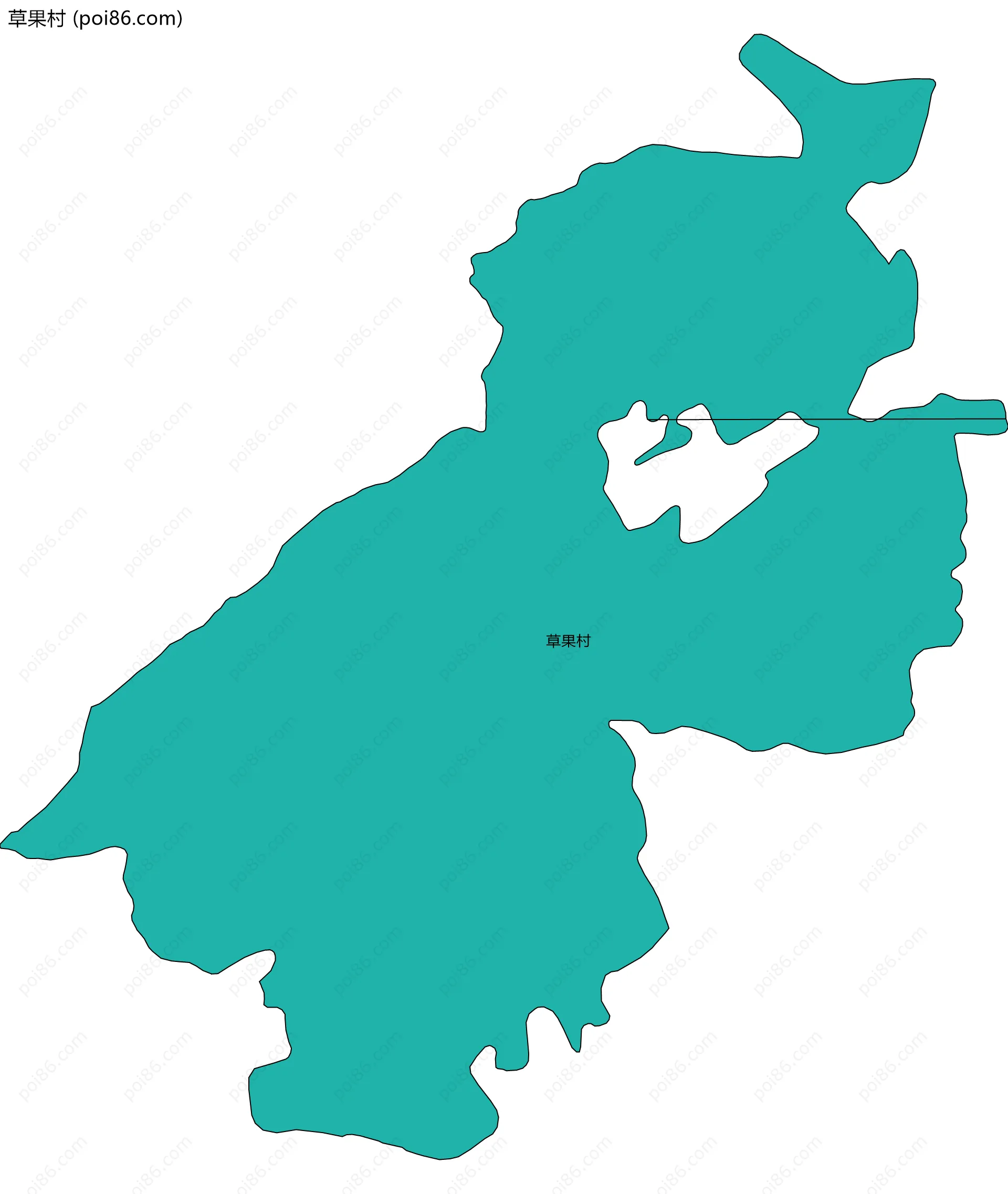 草果村边界地图