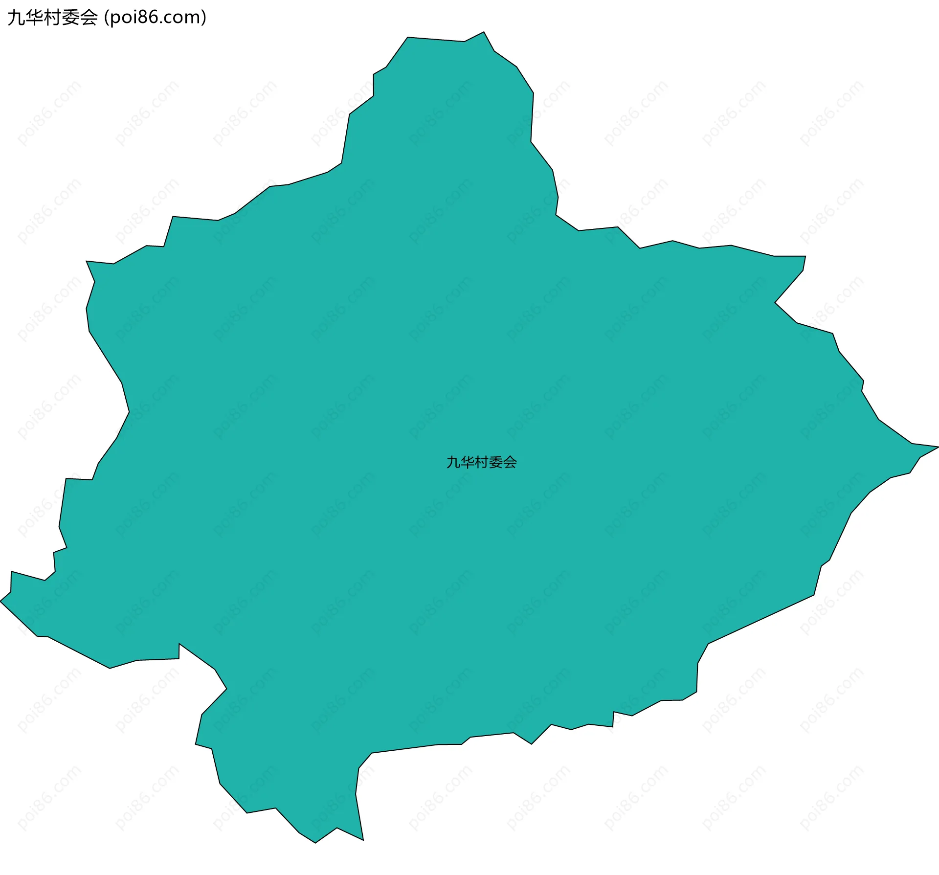 九华村委会边界地图