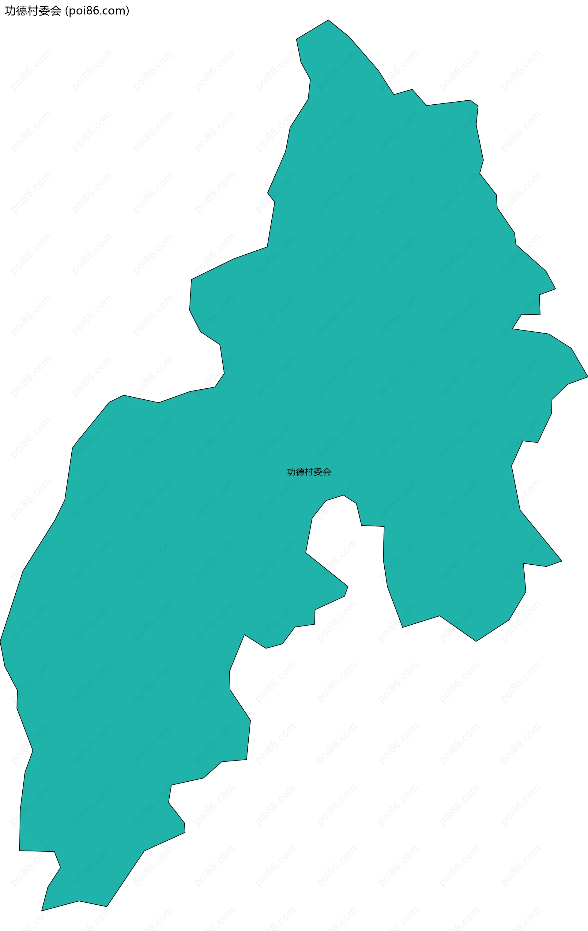 功德村委会边界地图