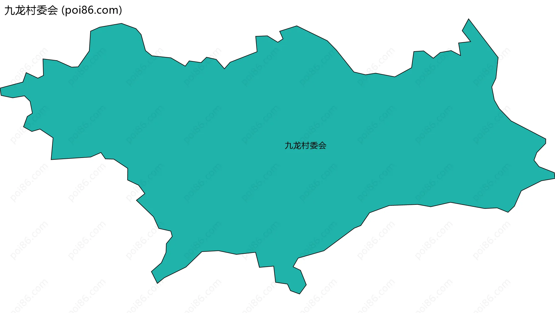 九龙村委会边界地图