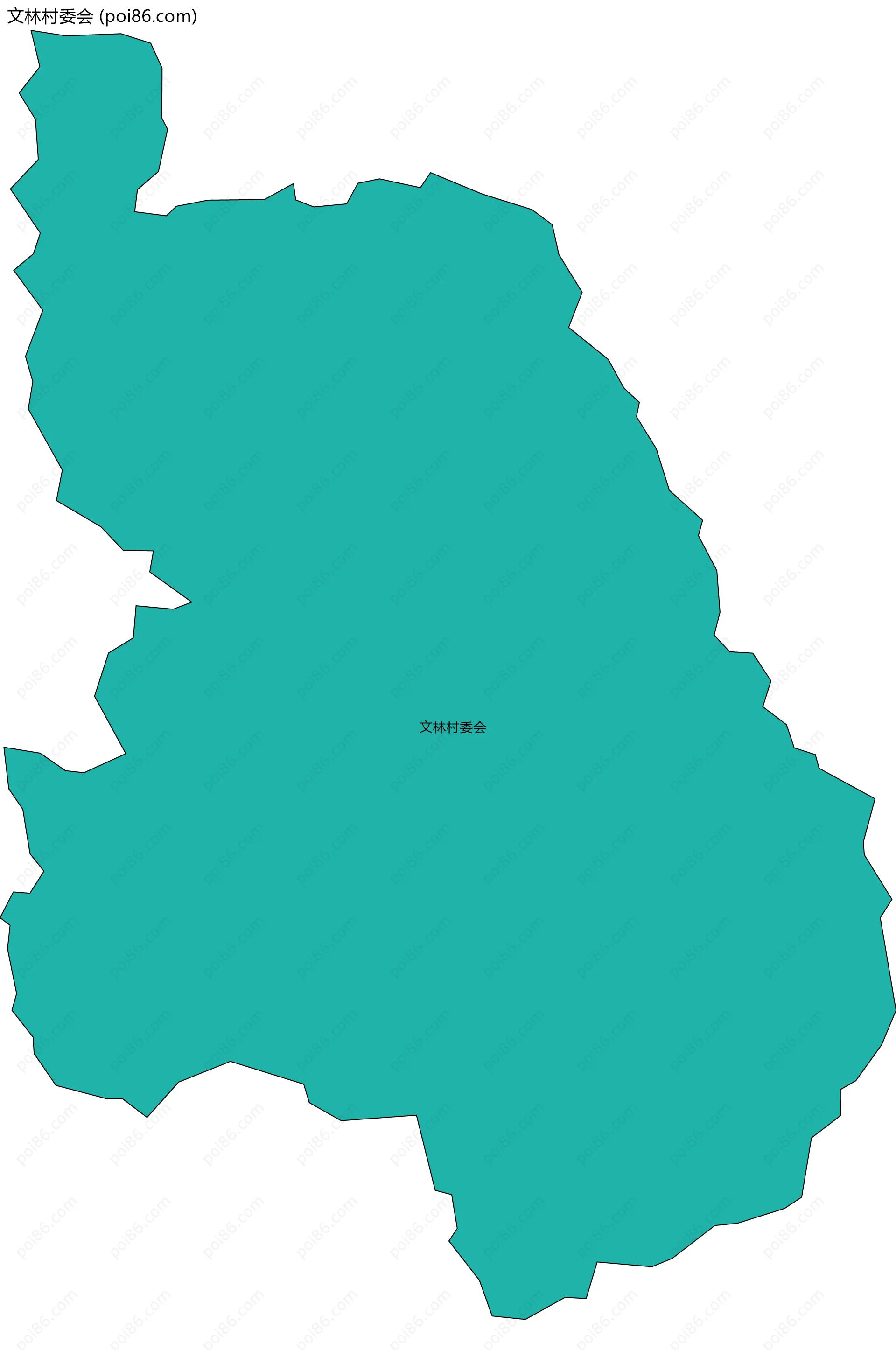 文林村委会边界地图