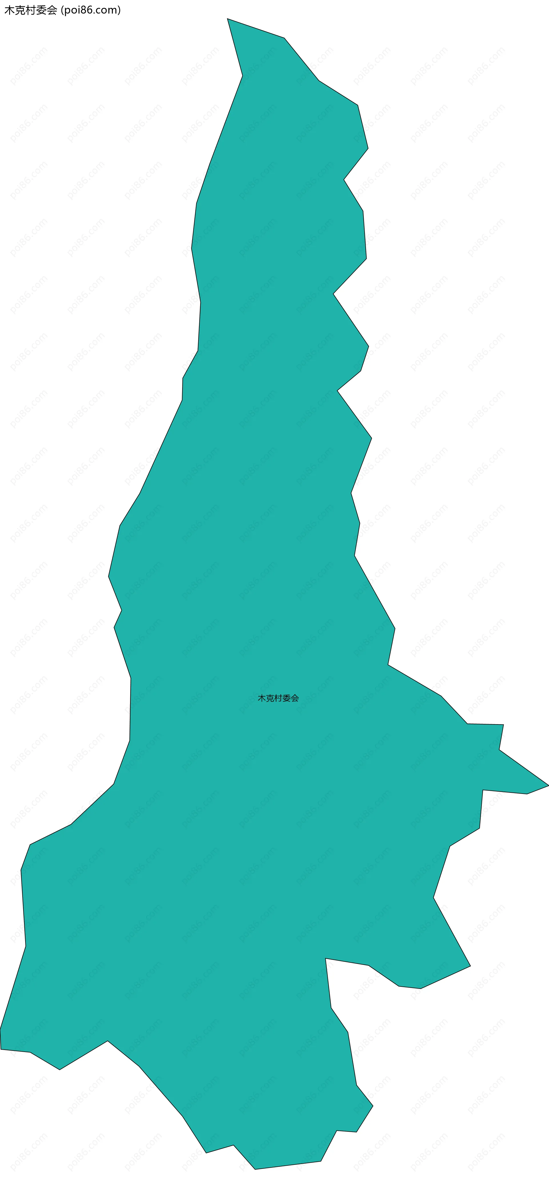 木克村委会边界地图