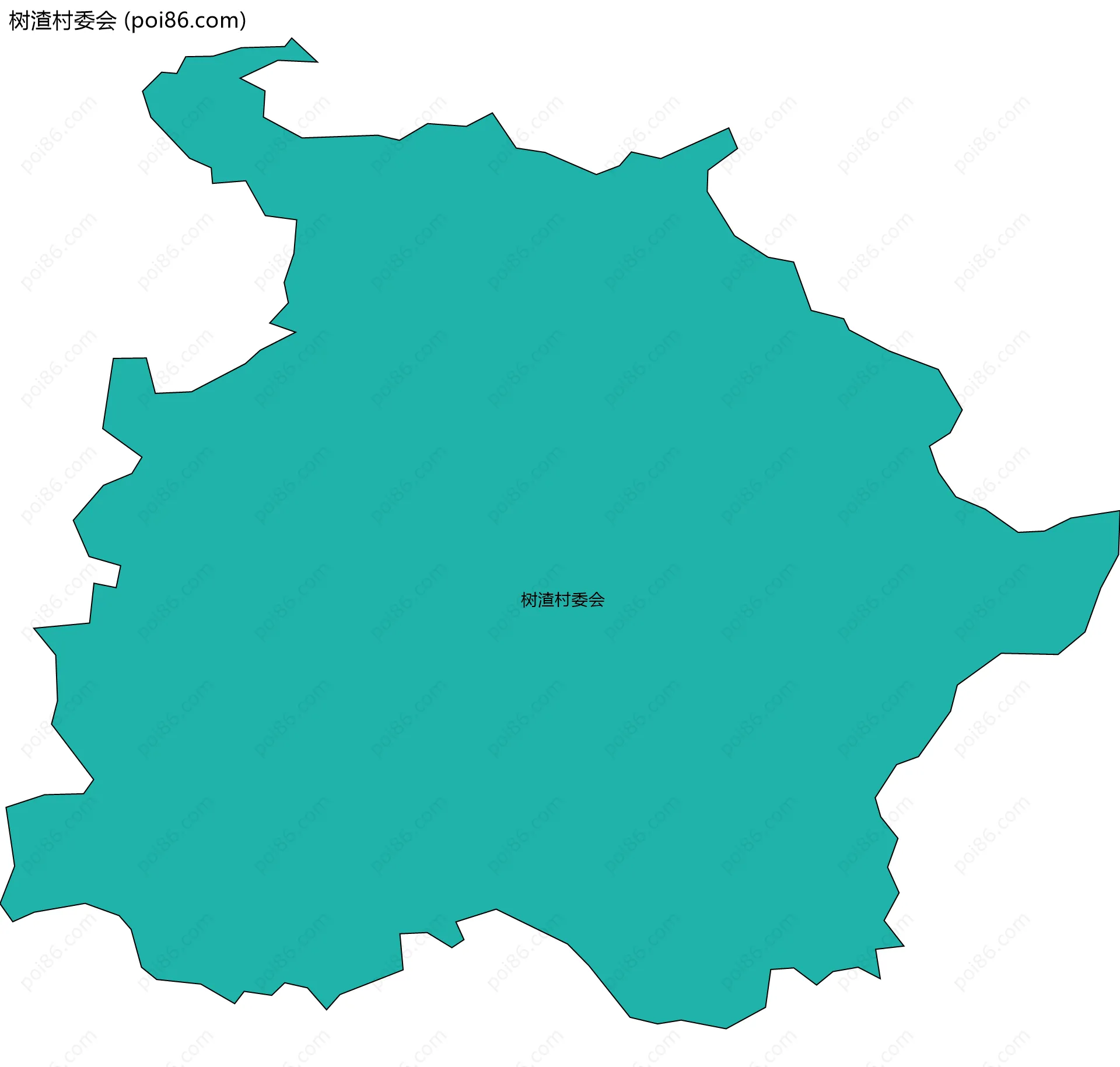 树渣村委会边界地图