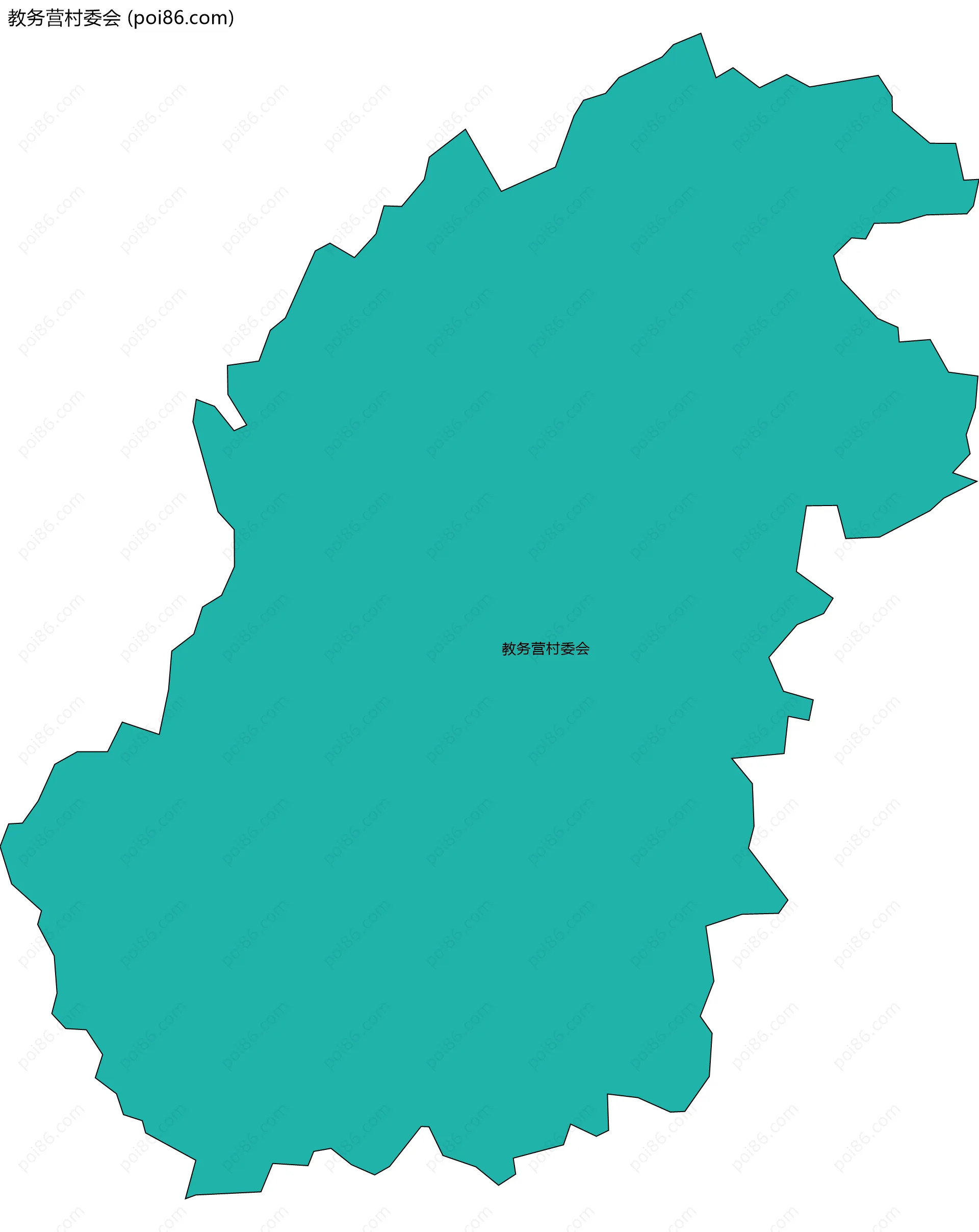 教务营村委会边界地图