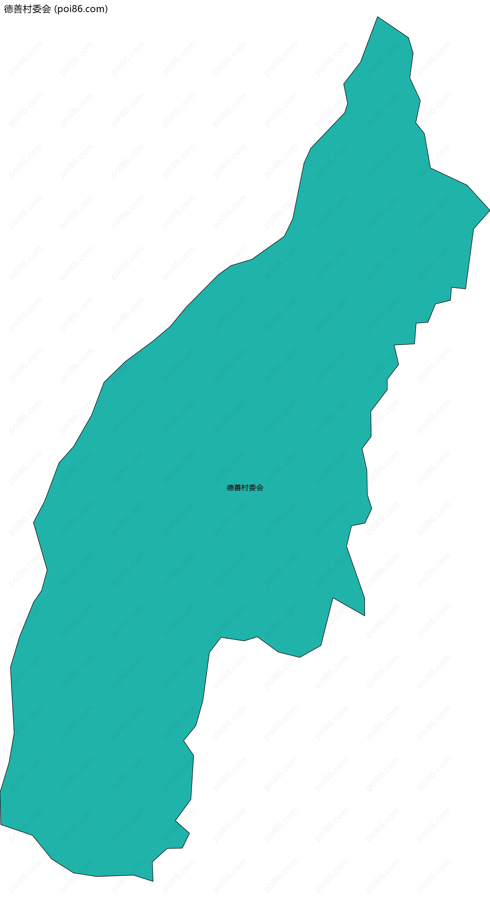 德善村委会边界地图