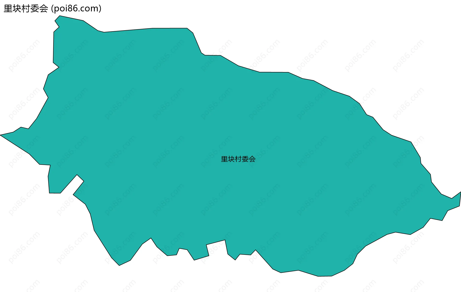 里块村委会边界地图