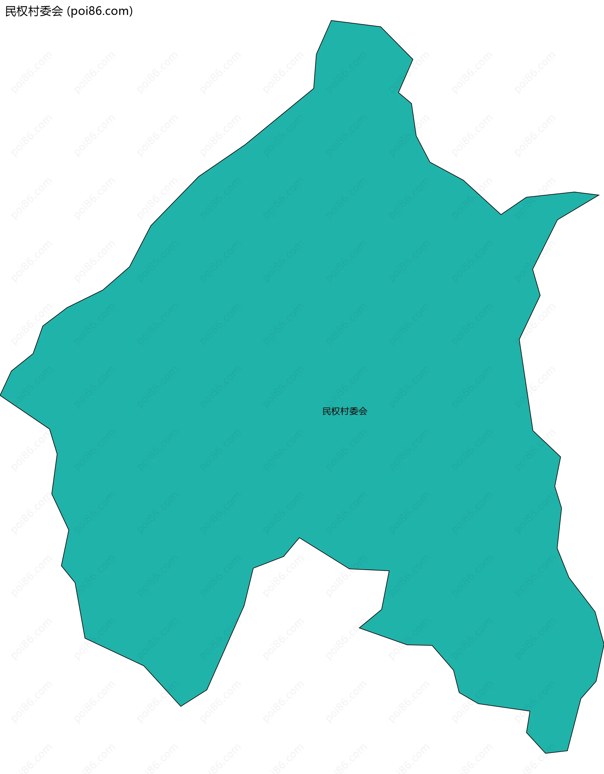 民权村委会边界地图