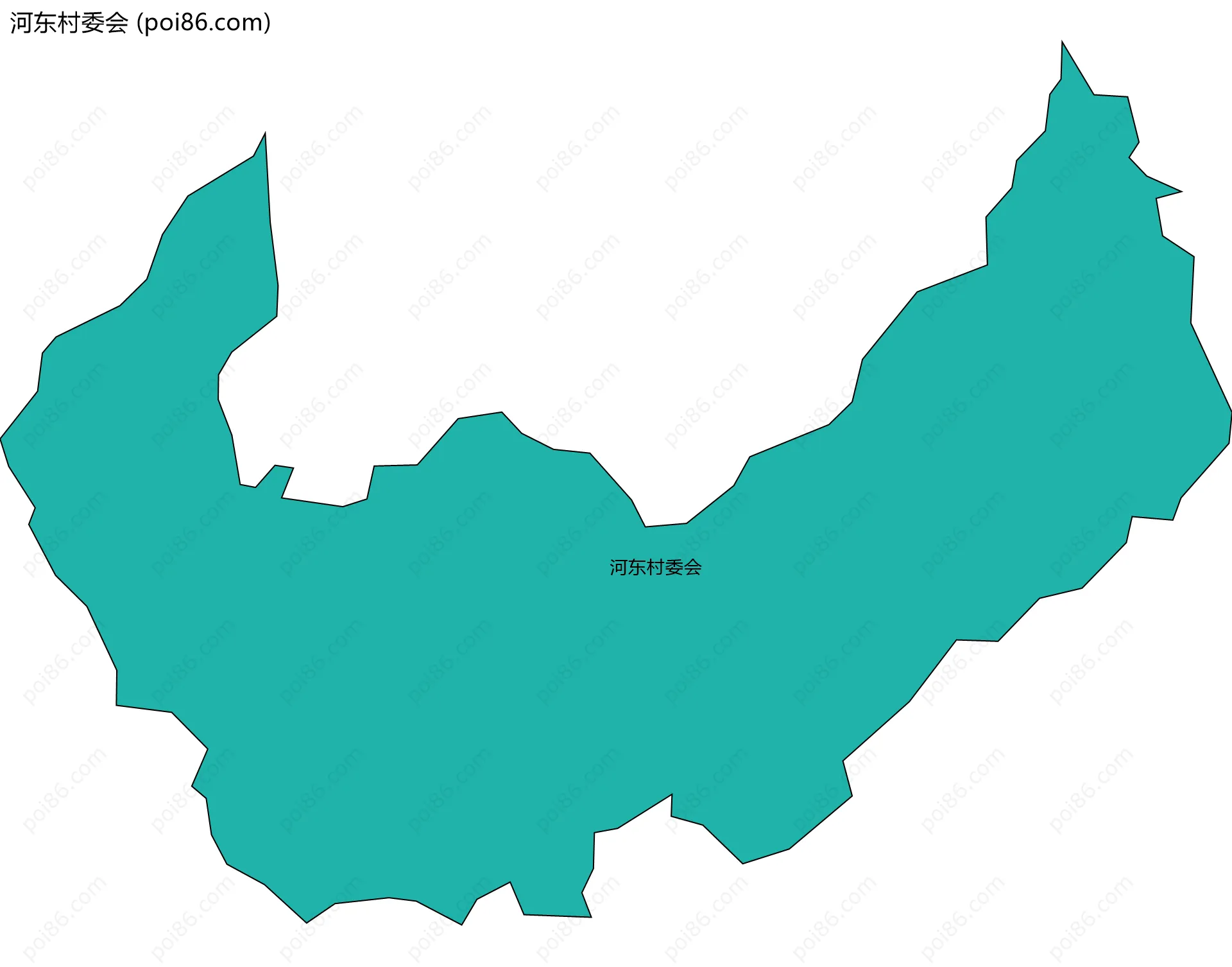 河东村委会边界地图