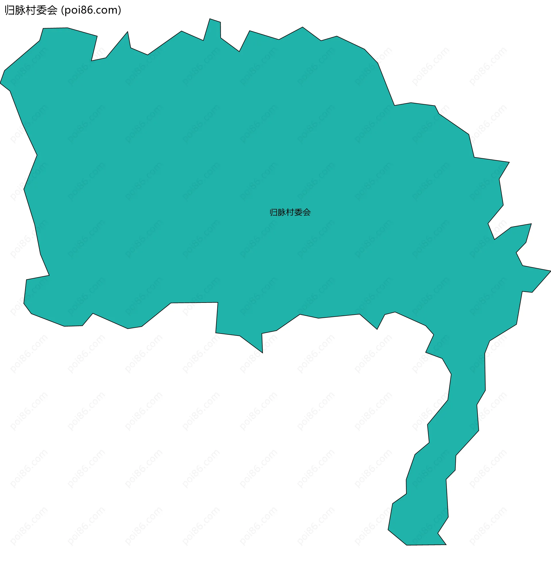归脉村委会边界地图