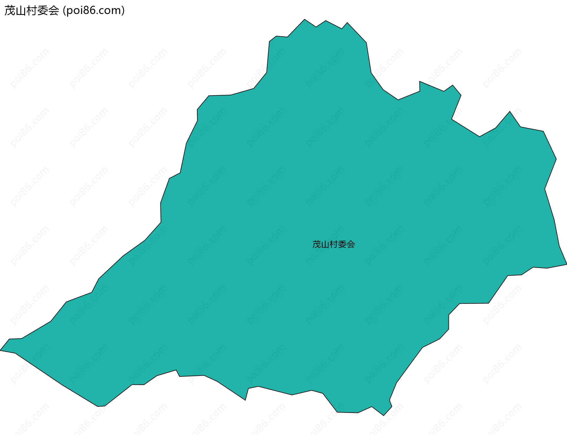茂山村委会边界地图