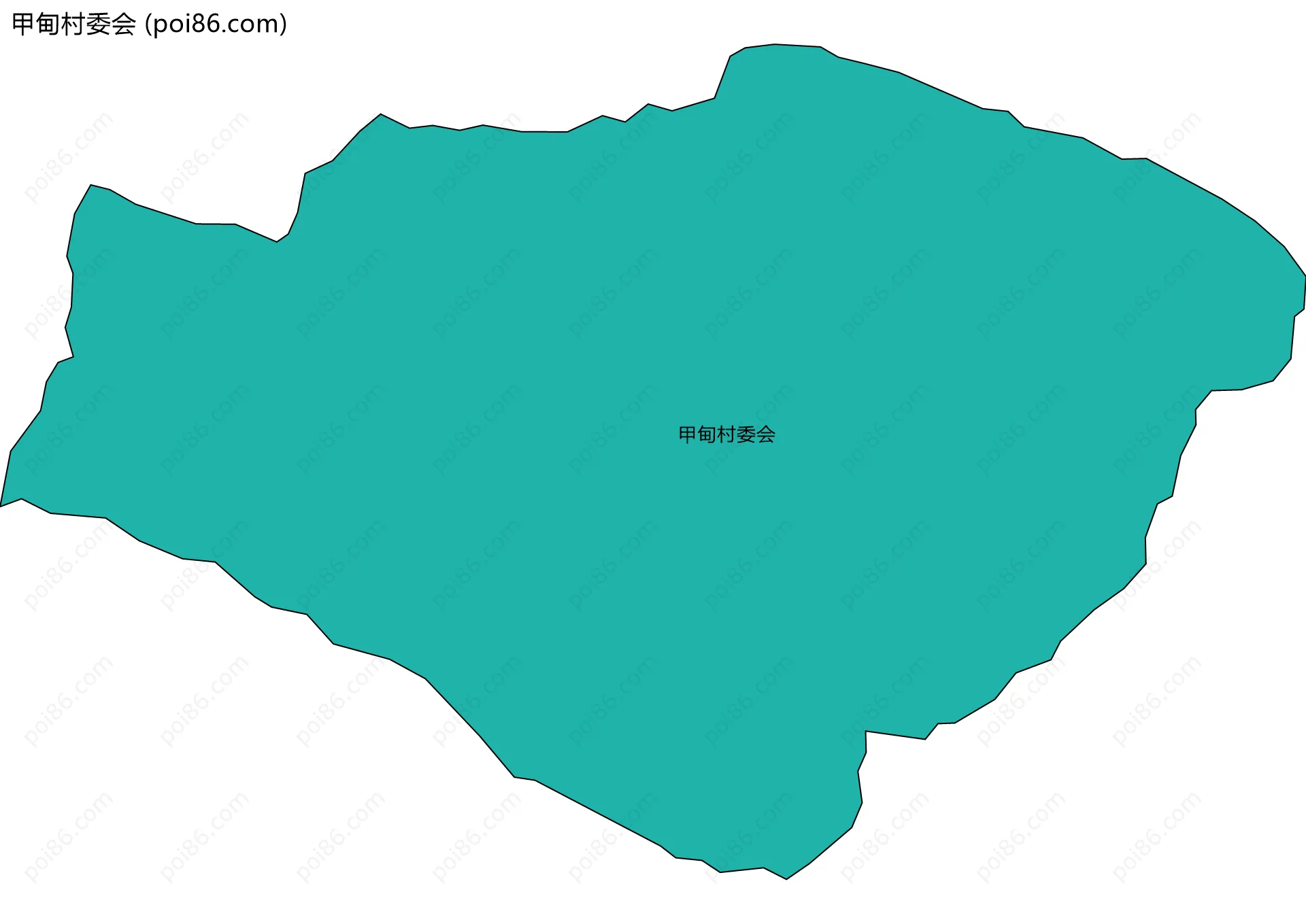 甲甸村委会边界地图