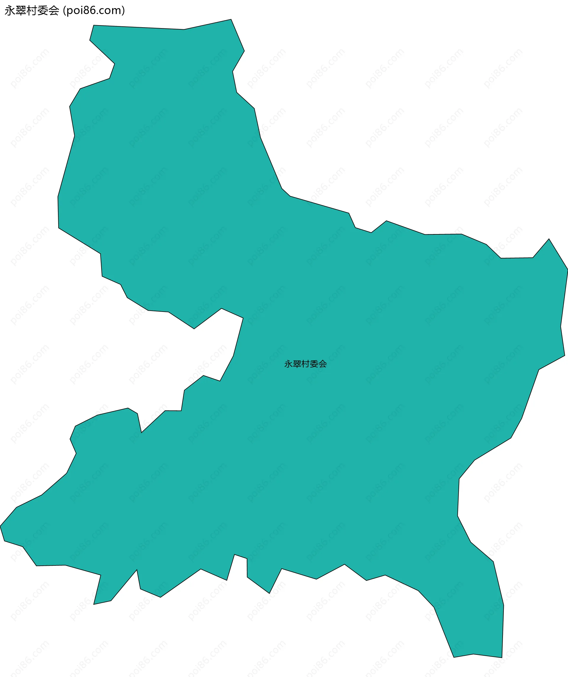 永翠村委会边界地图