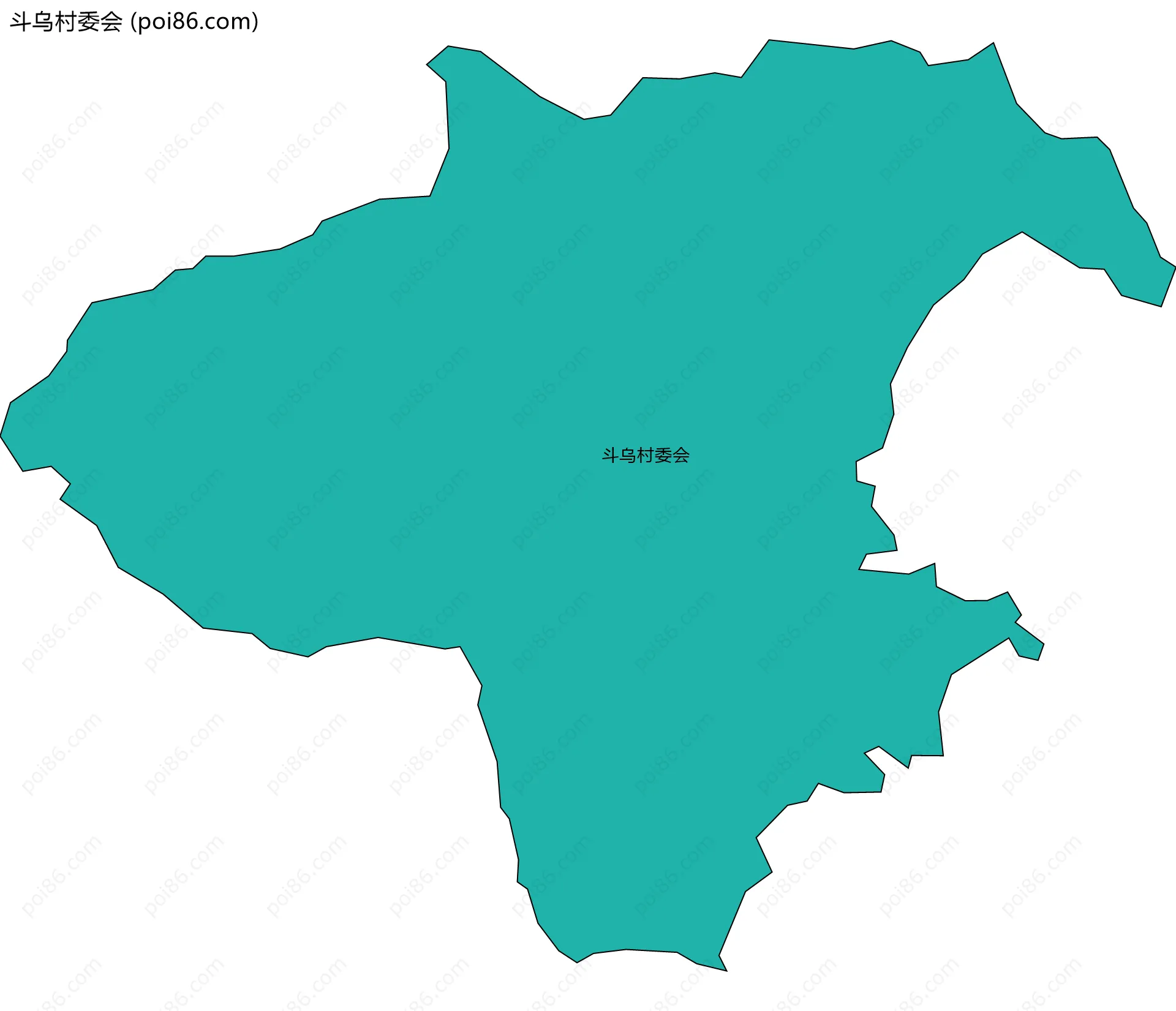斗乌村委会边界地图