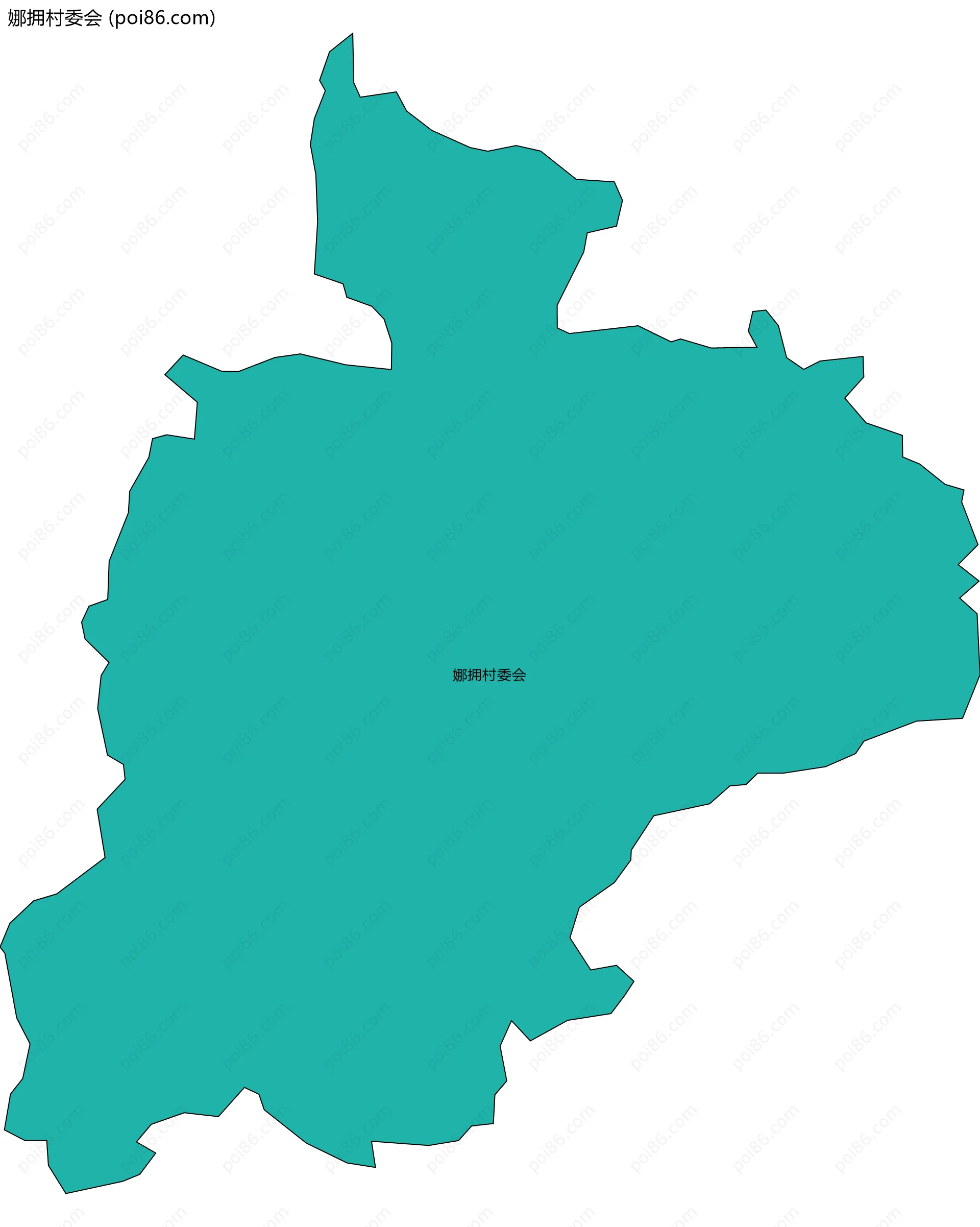 娜拥村委会边界地图