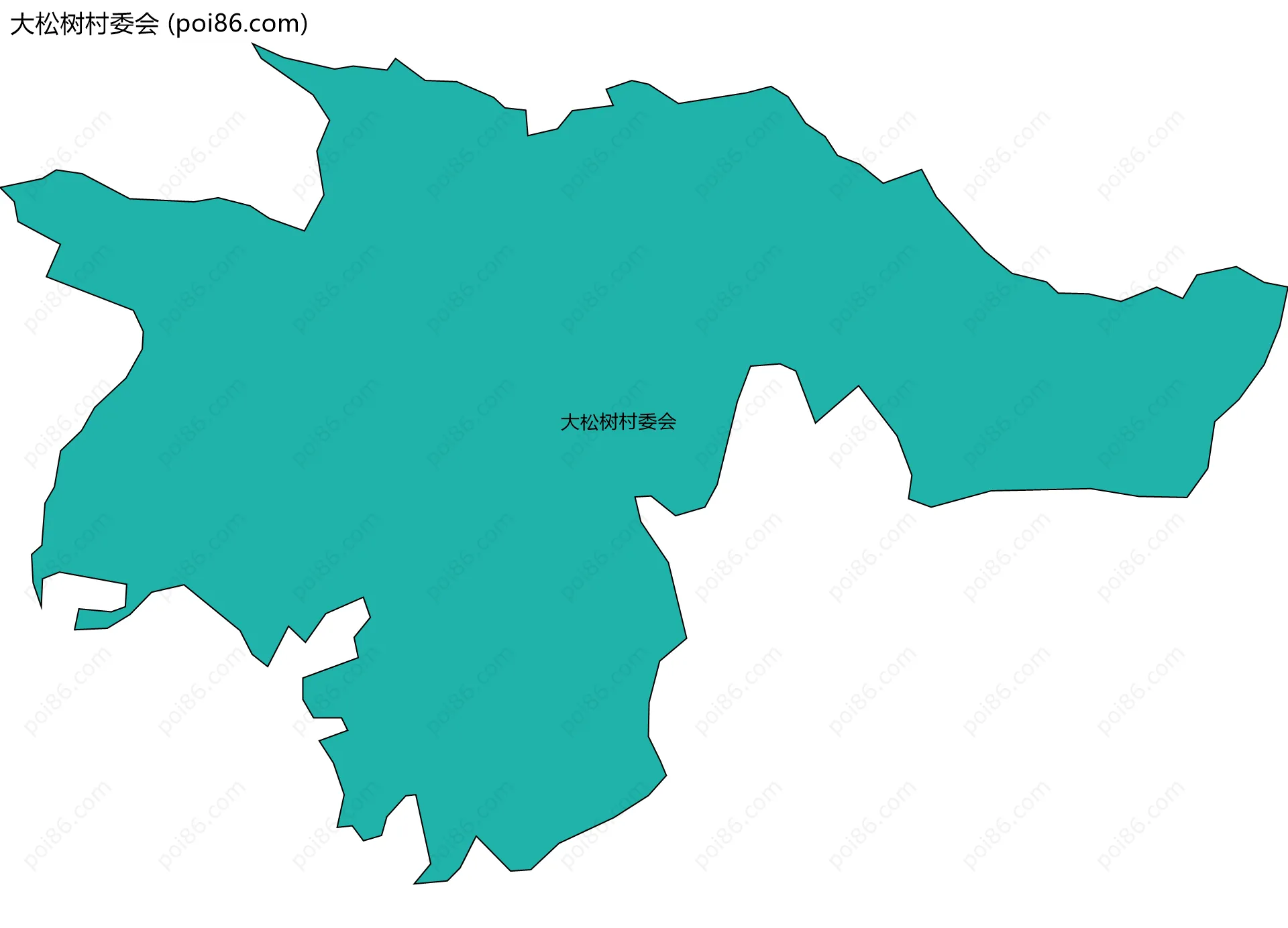 大松树村委会边界地图