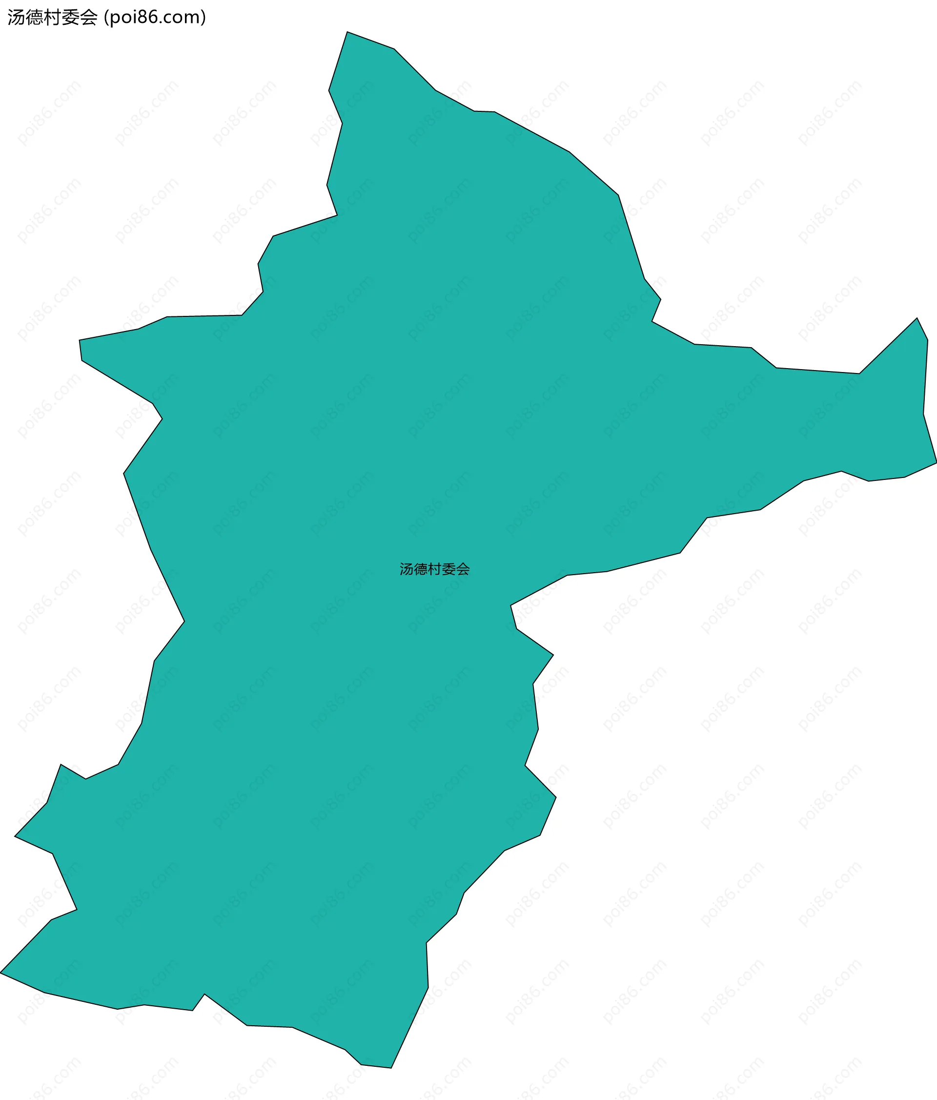 汤德村委会边界地图