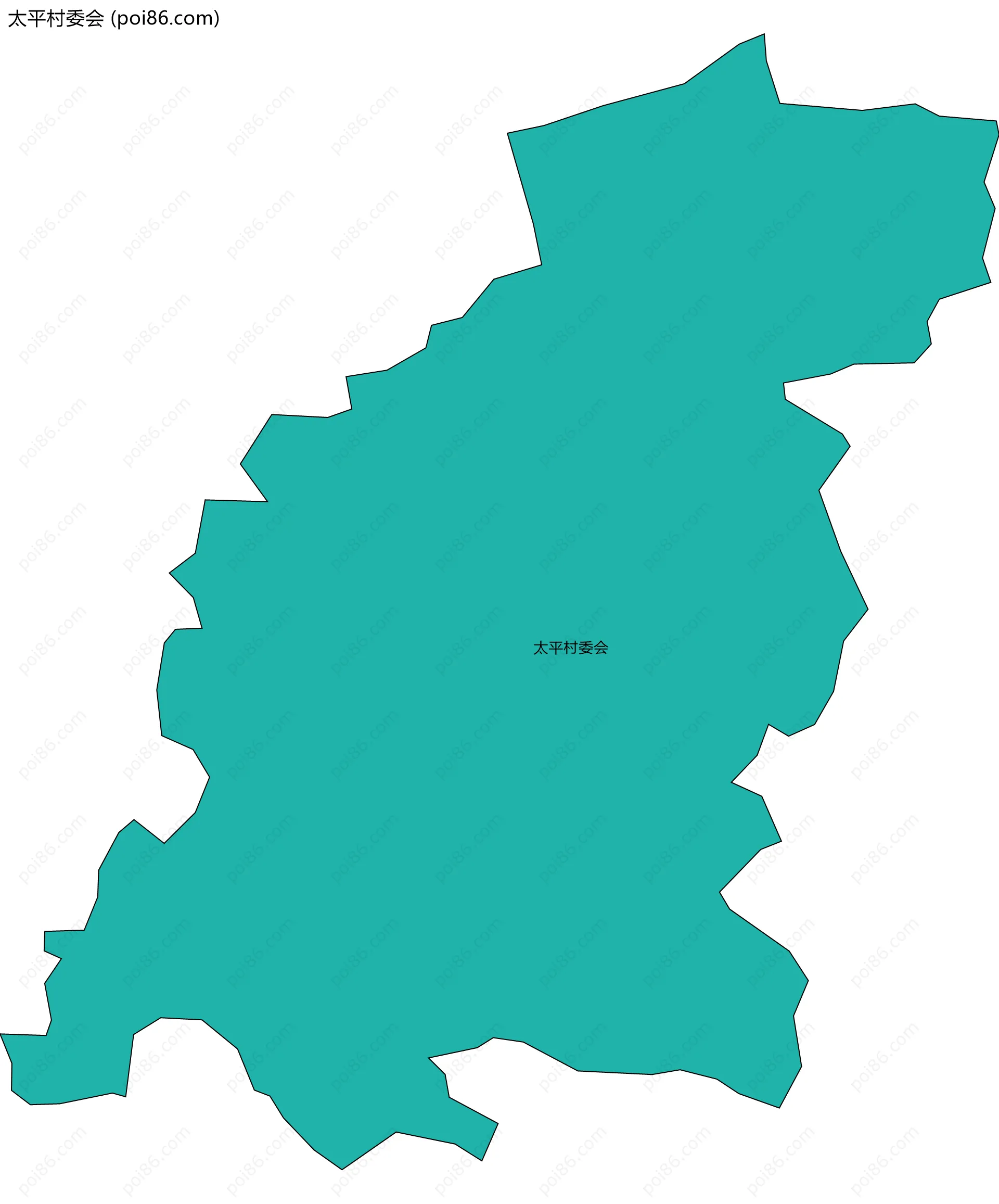 太平村委会边界地图