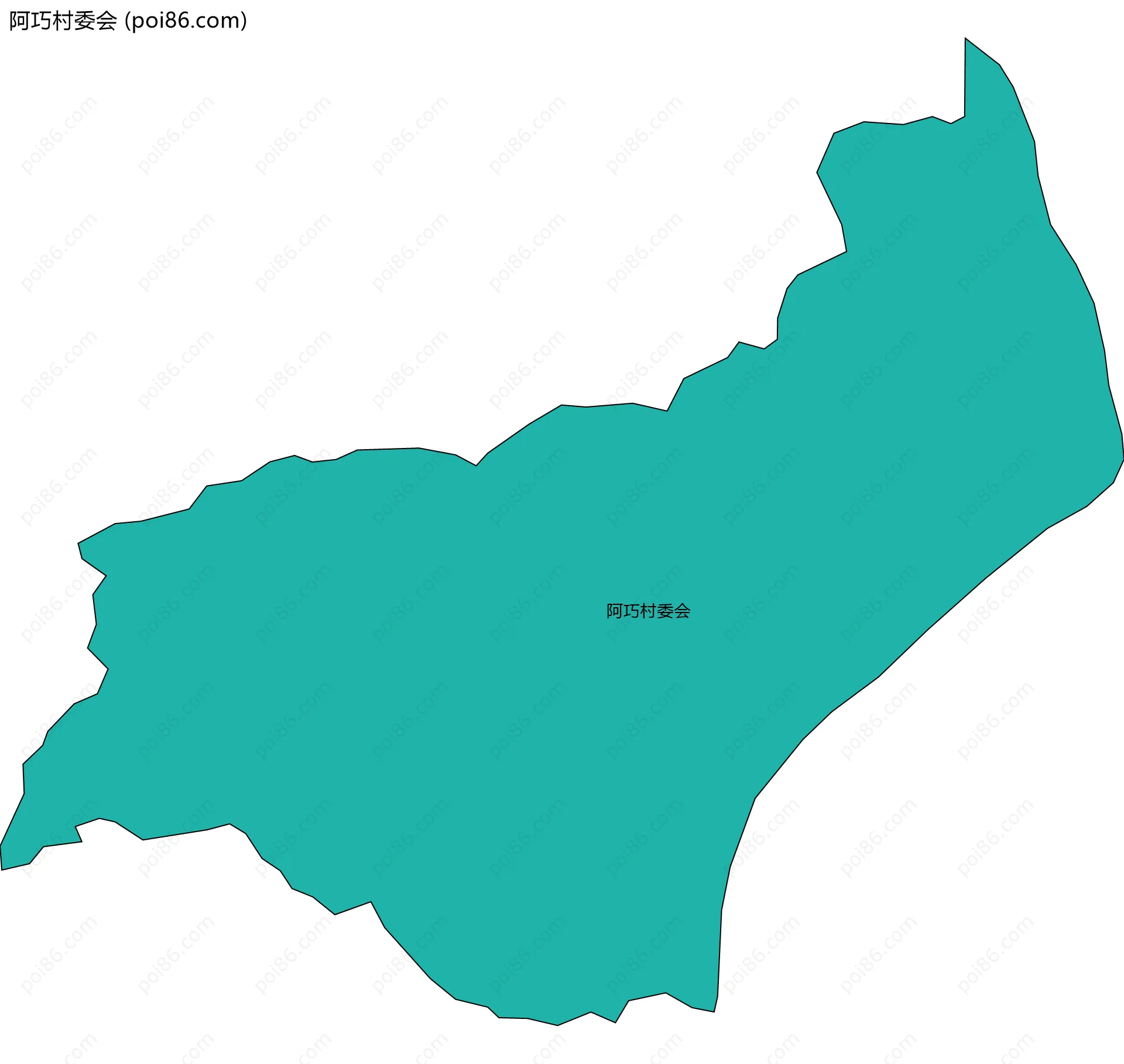 阿巧村委会边界地图